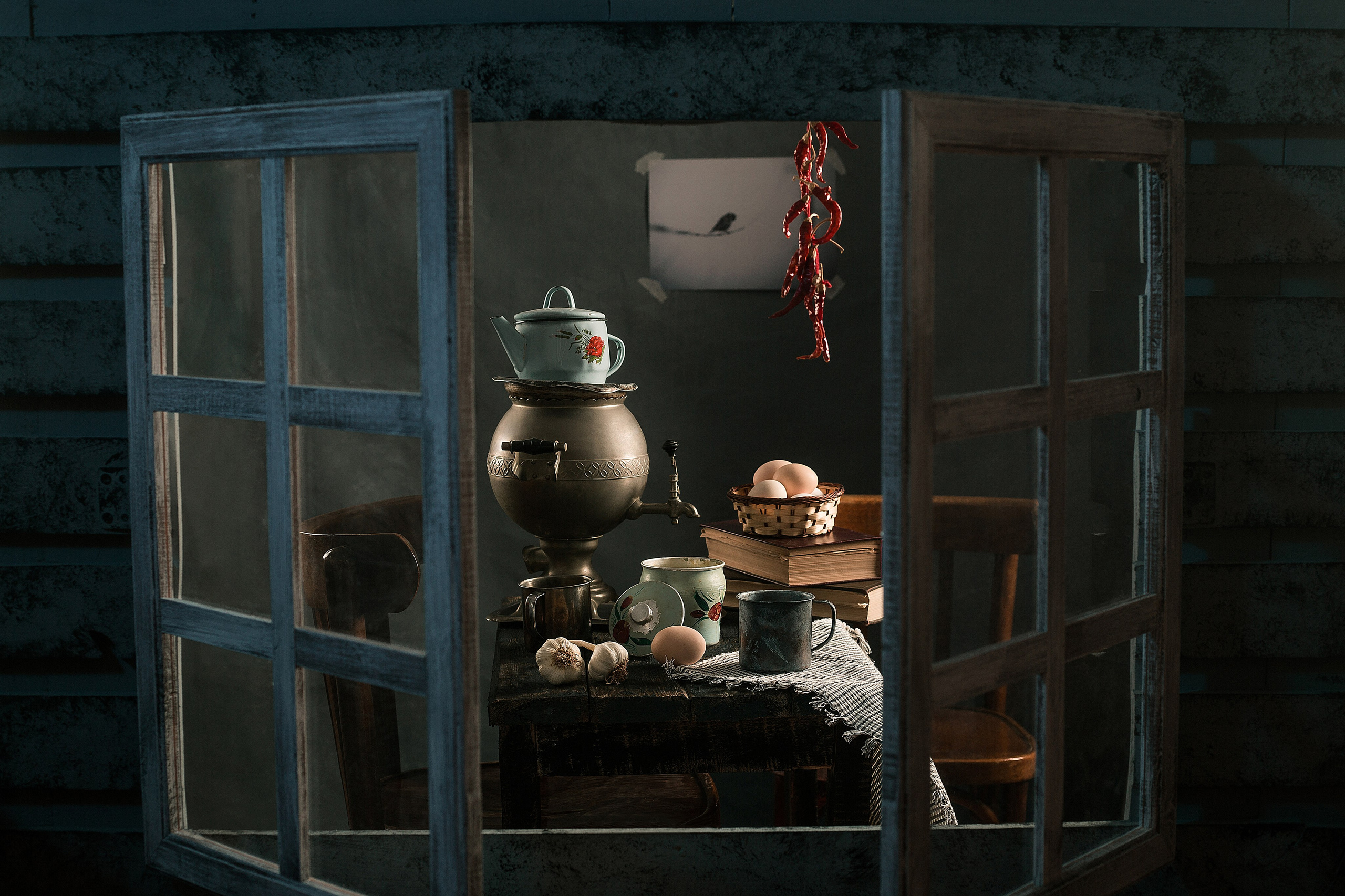 Bakıda natürmort çəkilişi