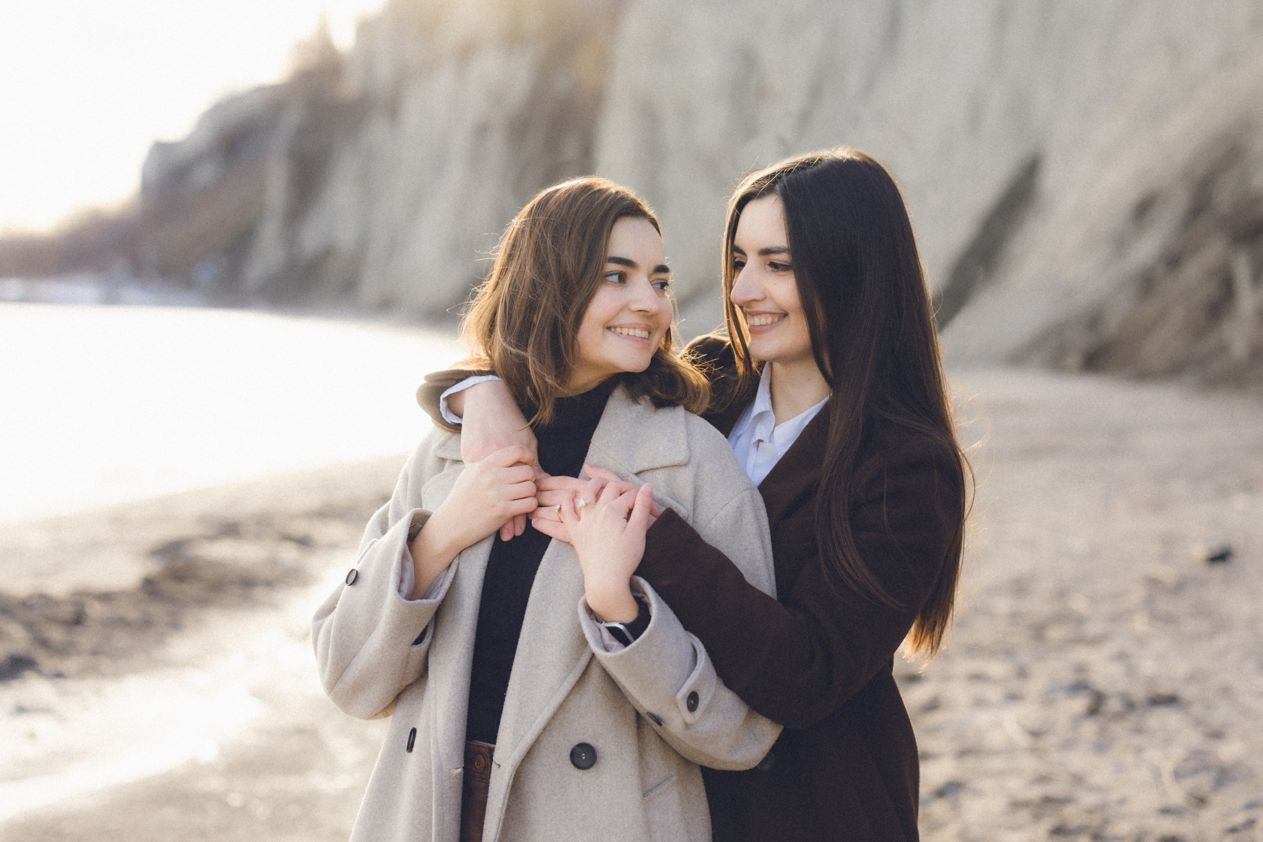 February Session at the Beach — Film Inspired. Anna Leb Photo