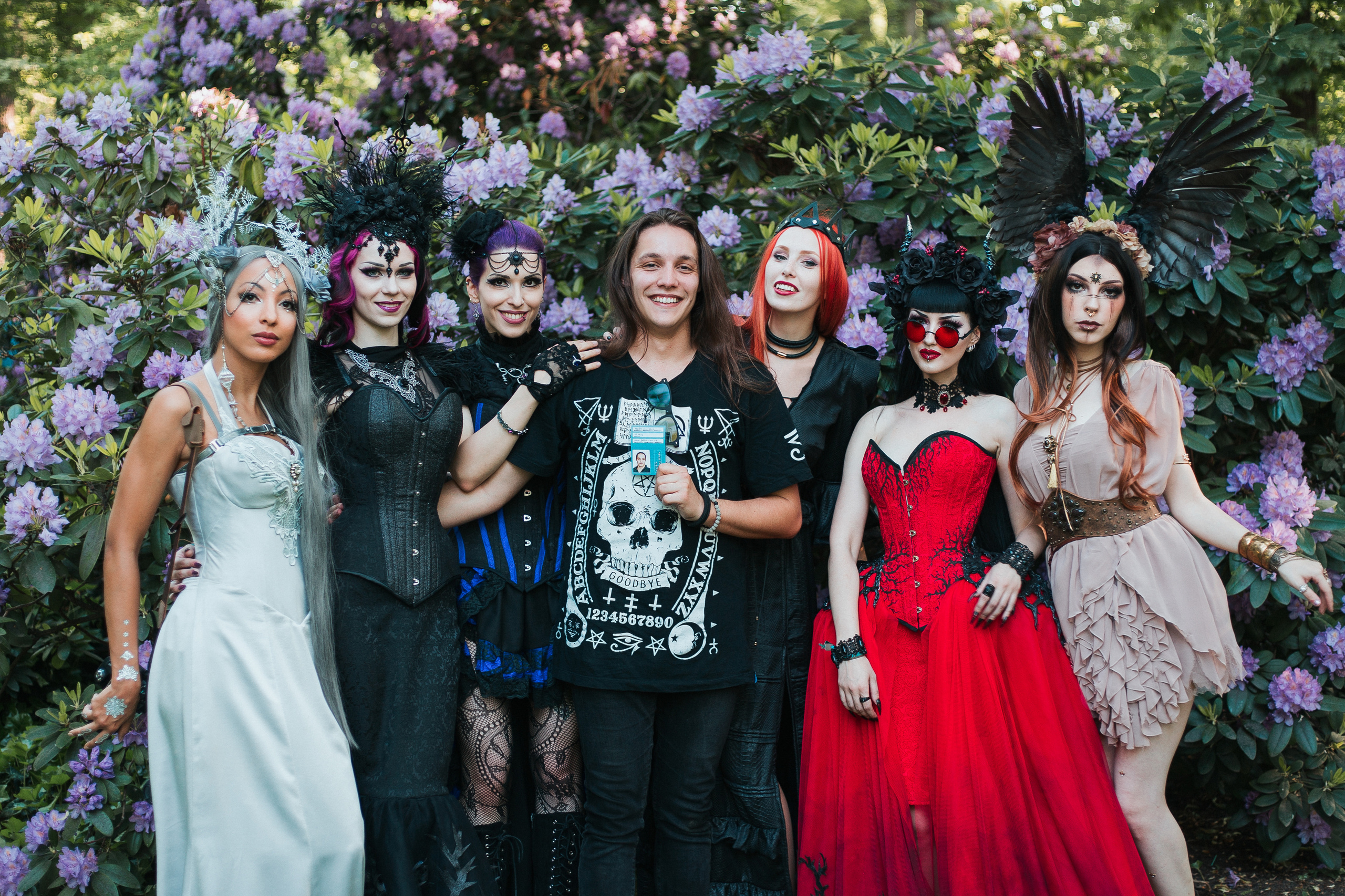 me and my models in Lepzig, Germany during WGT