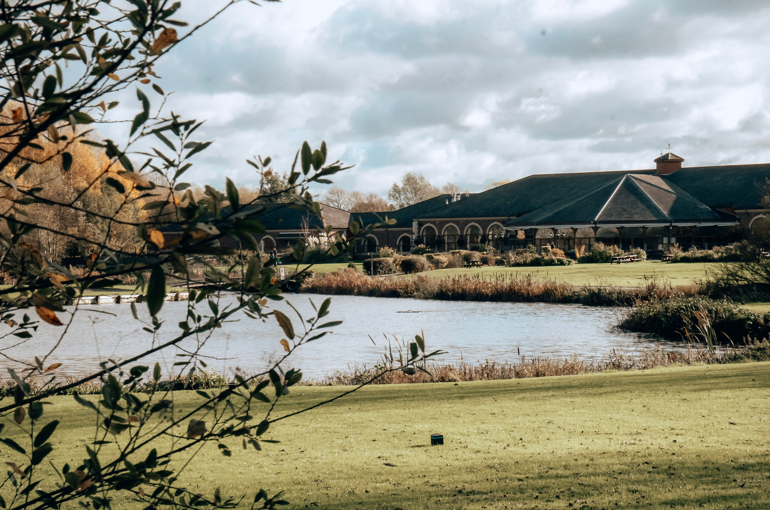 Lake view at Marsh Lane Nature Reserve Warwickshire with open countryside and water reflections, beautiful outdoor photography location near Solihull