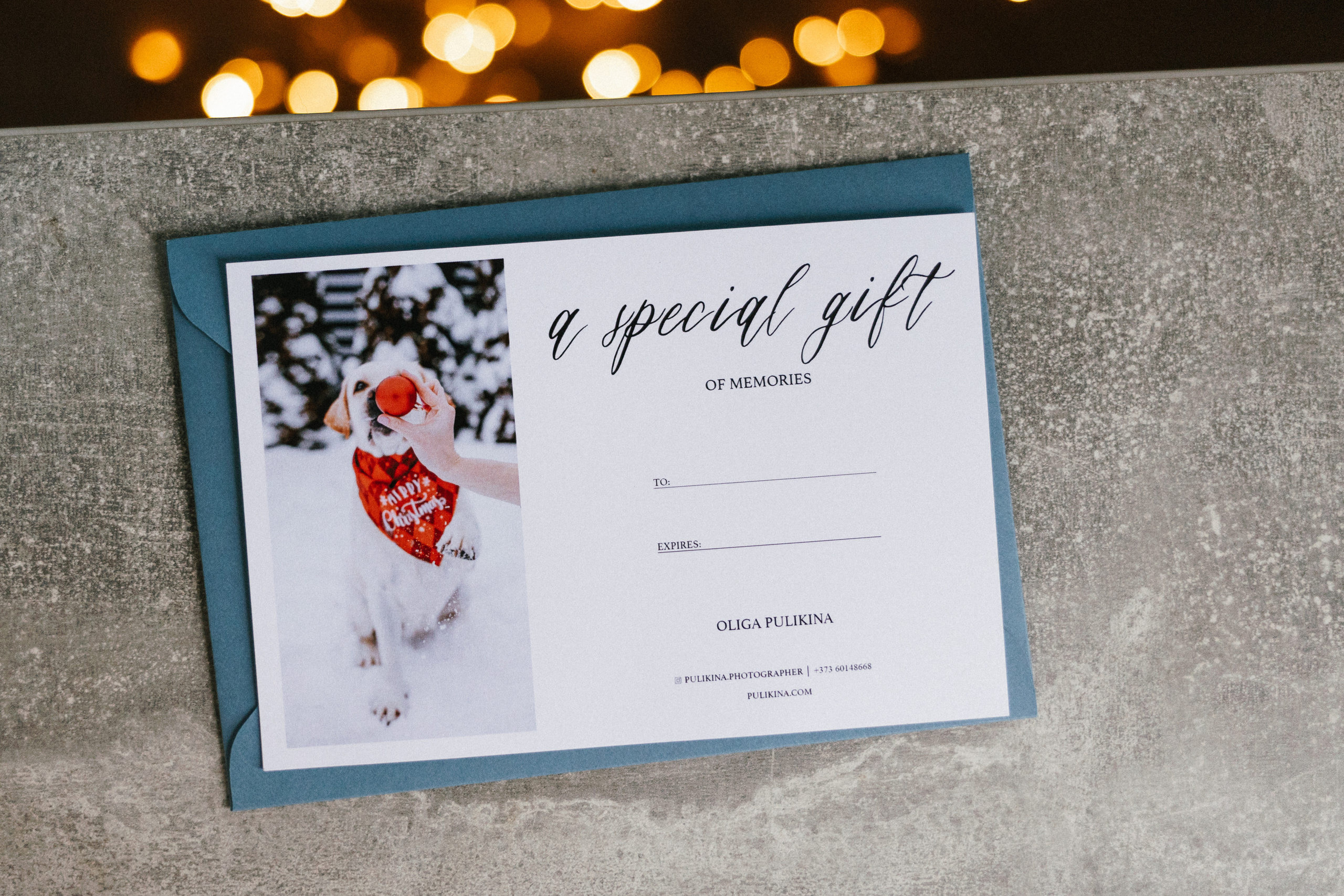 Подарочный сертификат. Семейный фотограф в Кишинёве Пулькина Ольга