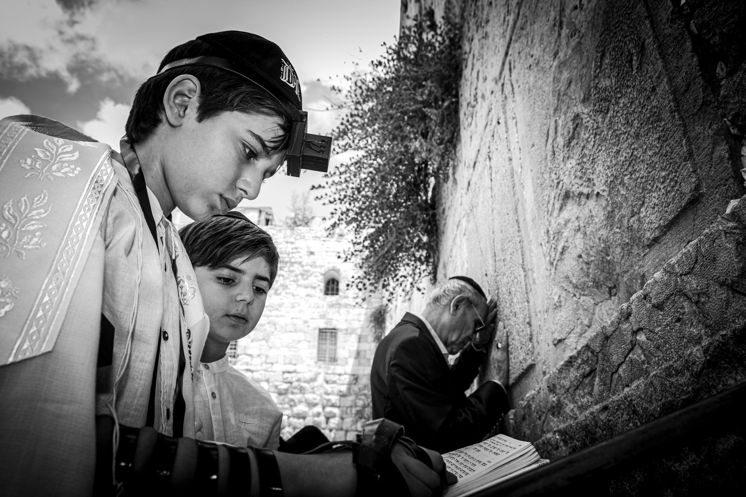 Bar Mitzvah ceremony at the Western Wall in Jerusalem