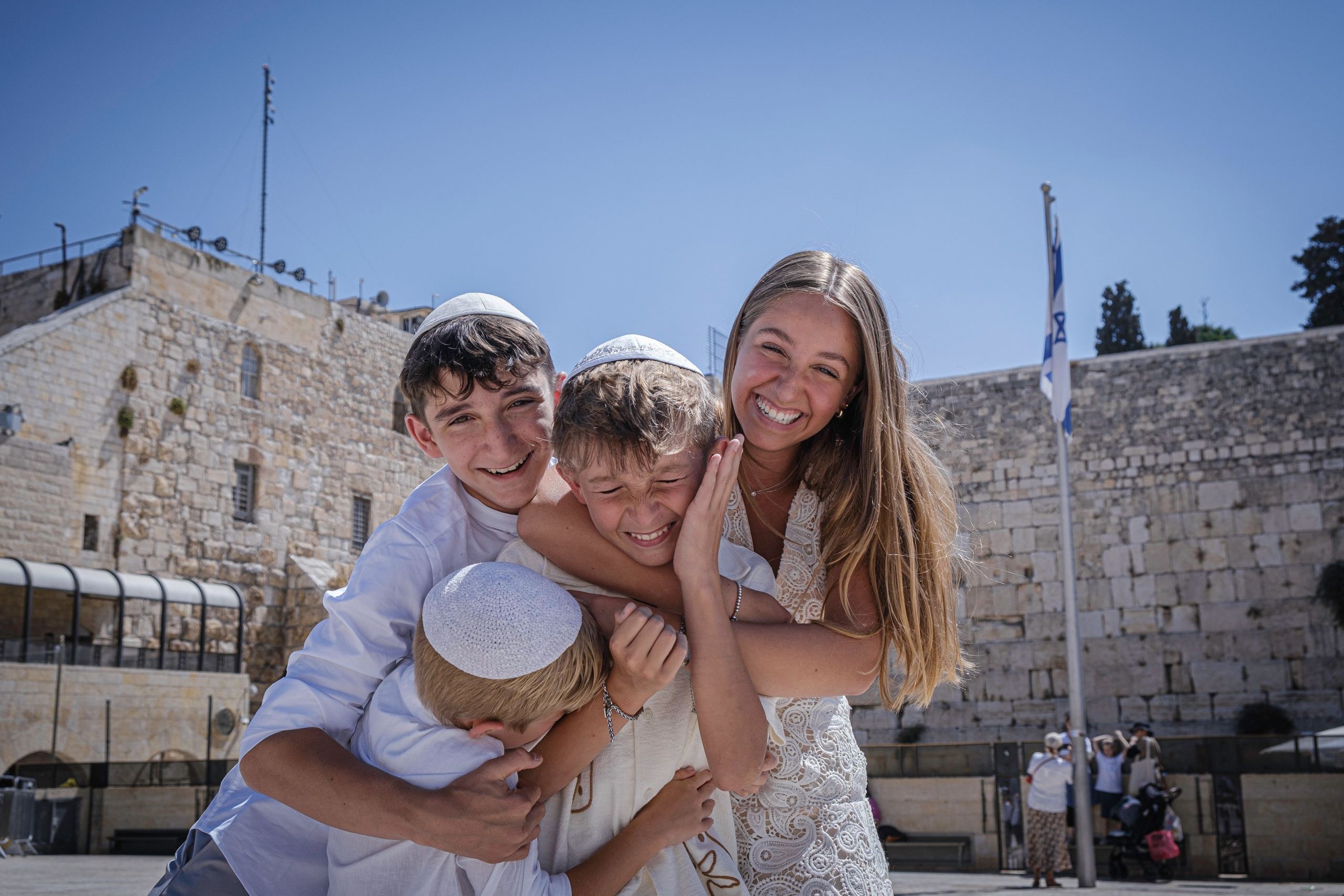 Emotional Bar Mitzvah moment at the Western Wall Israel