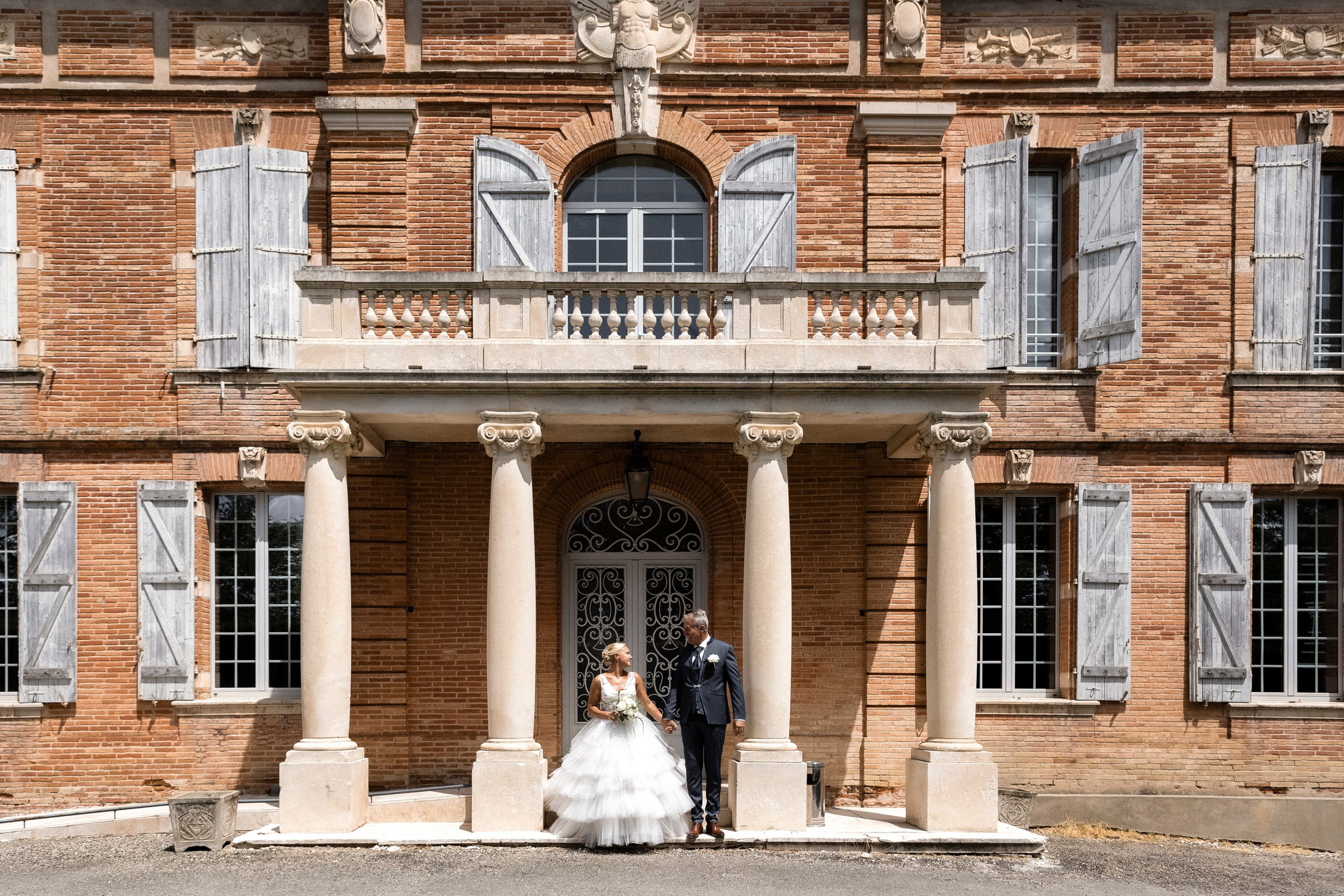 Les mariés au Château de Loubéjac, près de Toulouse