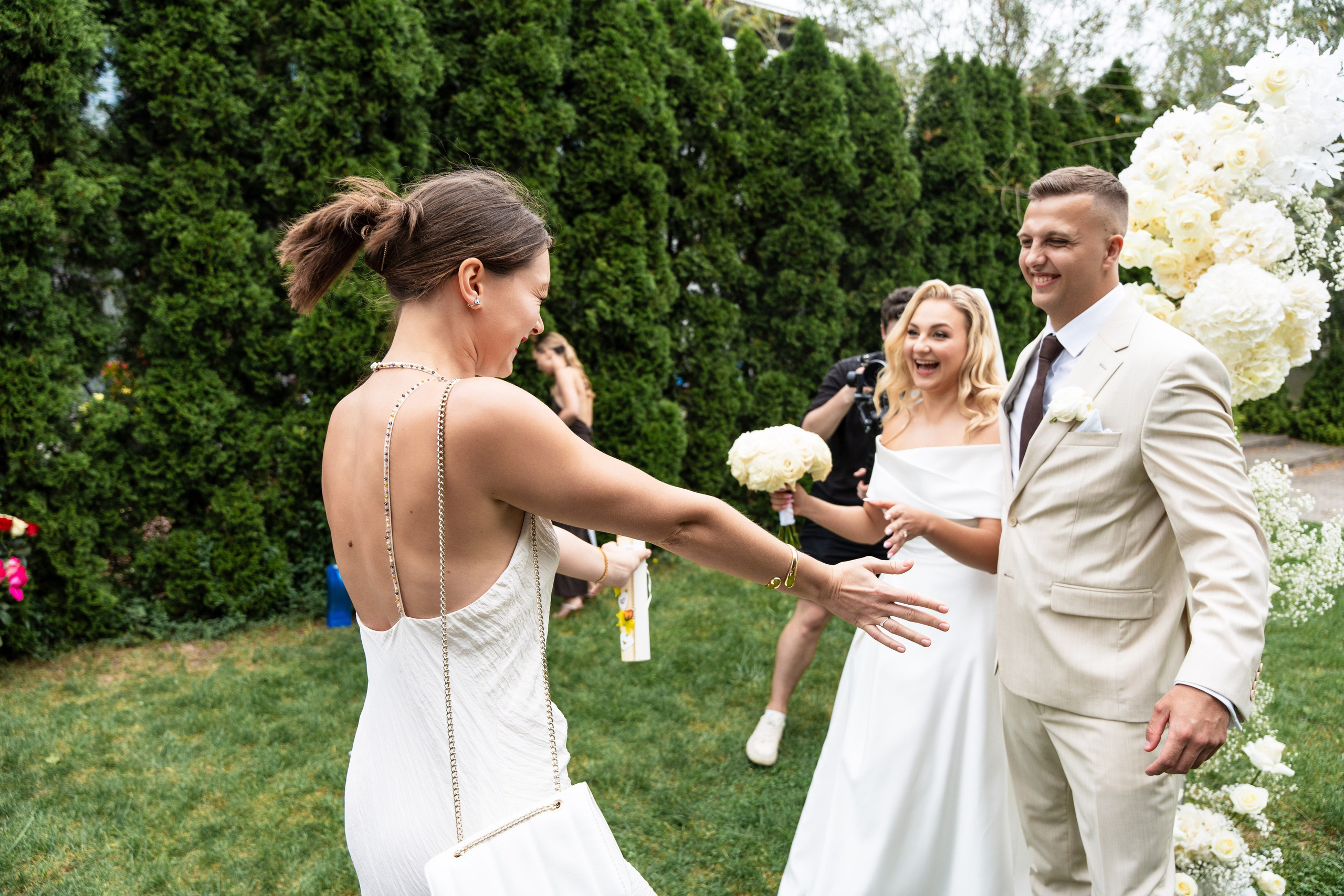 happy guests wedding poland