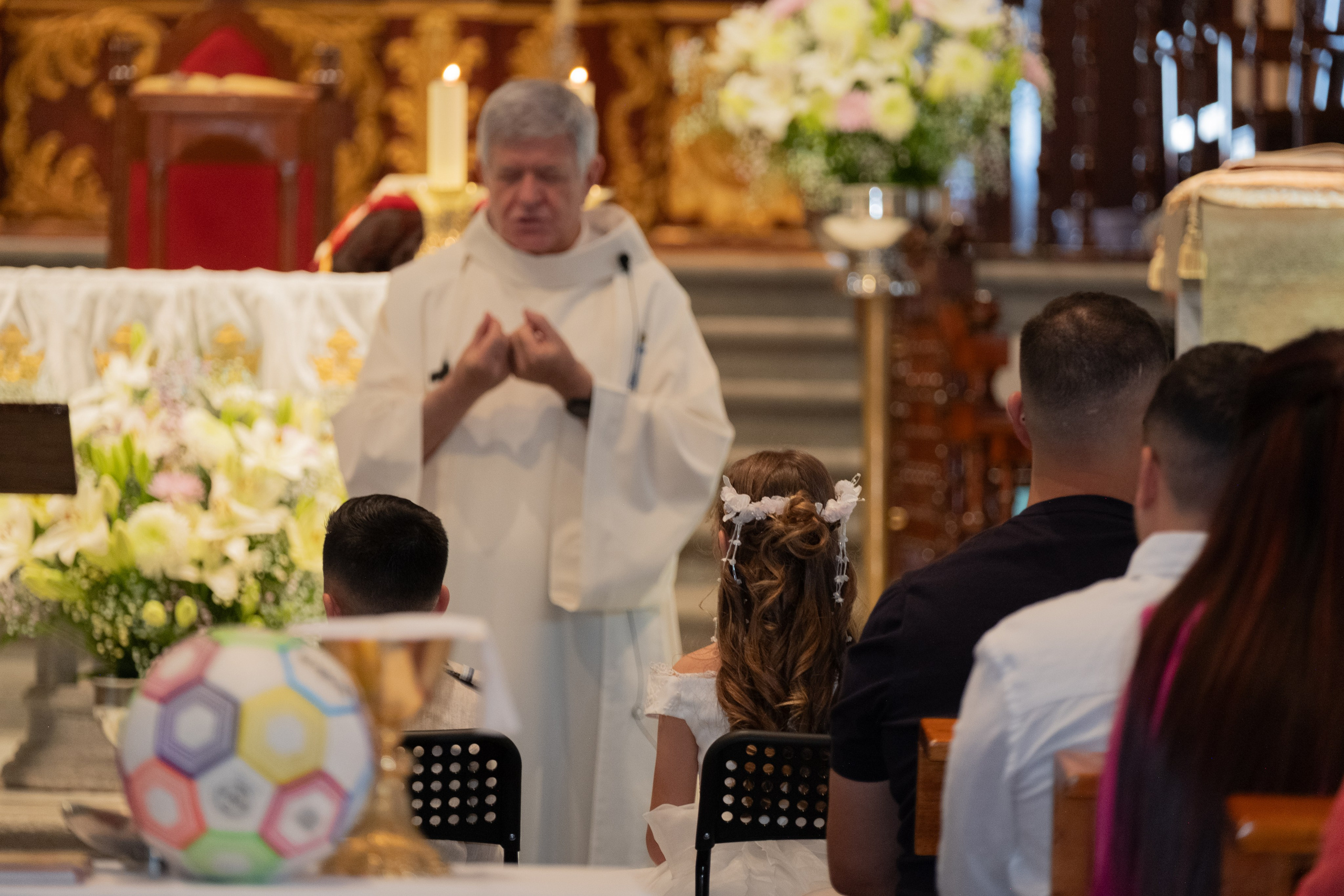 Reportaje de comunión en iglesia en Gran Canaria
