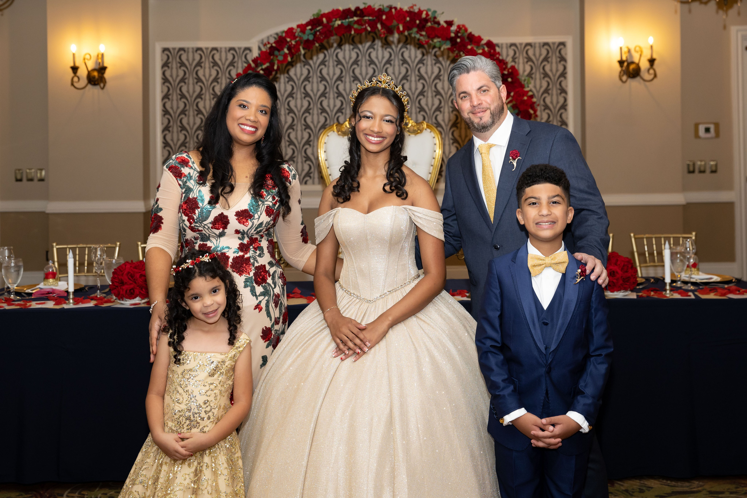 Quinceanera family look in Miami