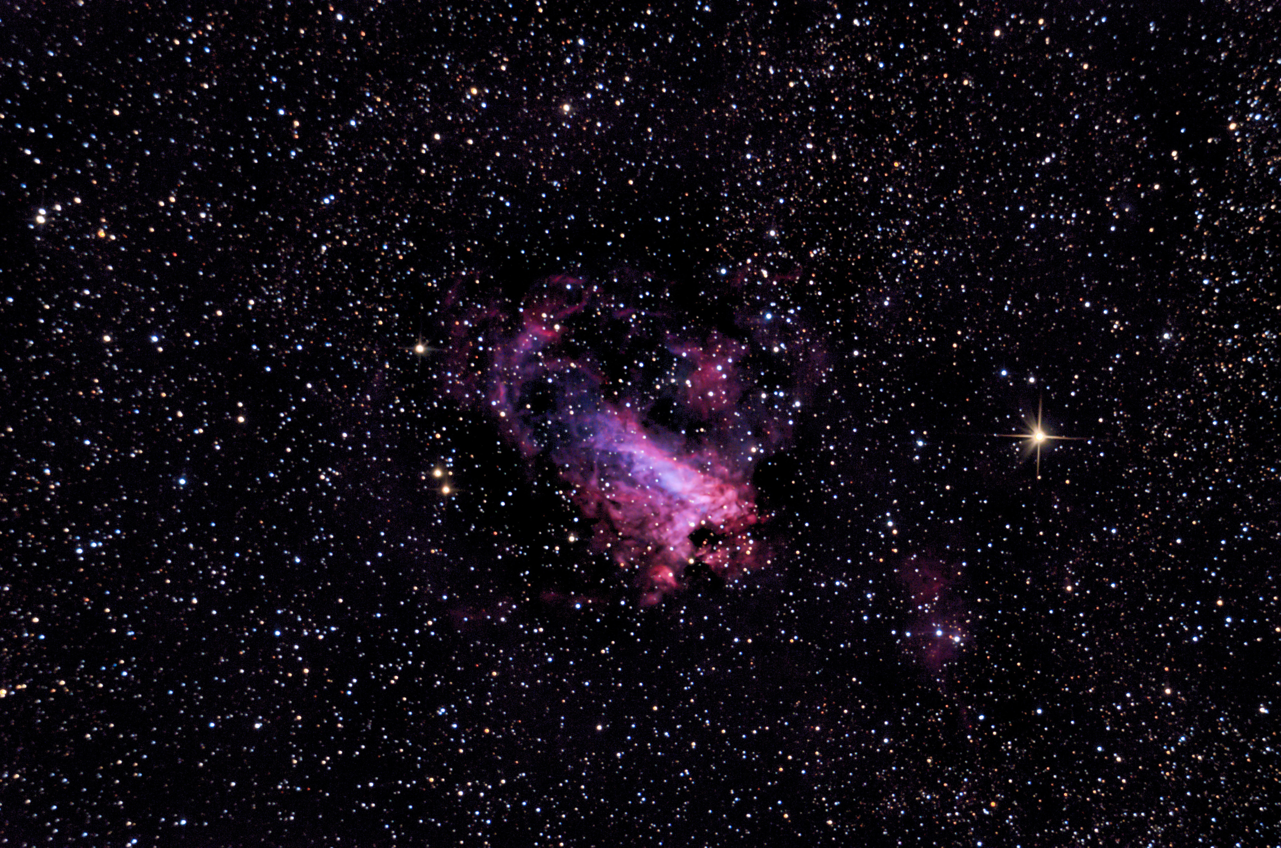 Laqun Dumanlığı M8. Həvəskar Astronomlar Cəmiyyəti — Astronomy.az