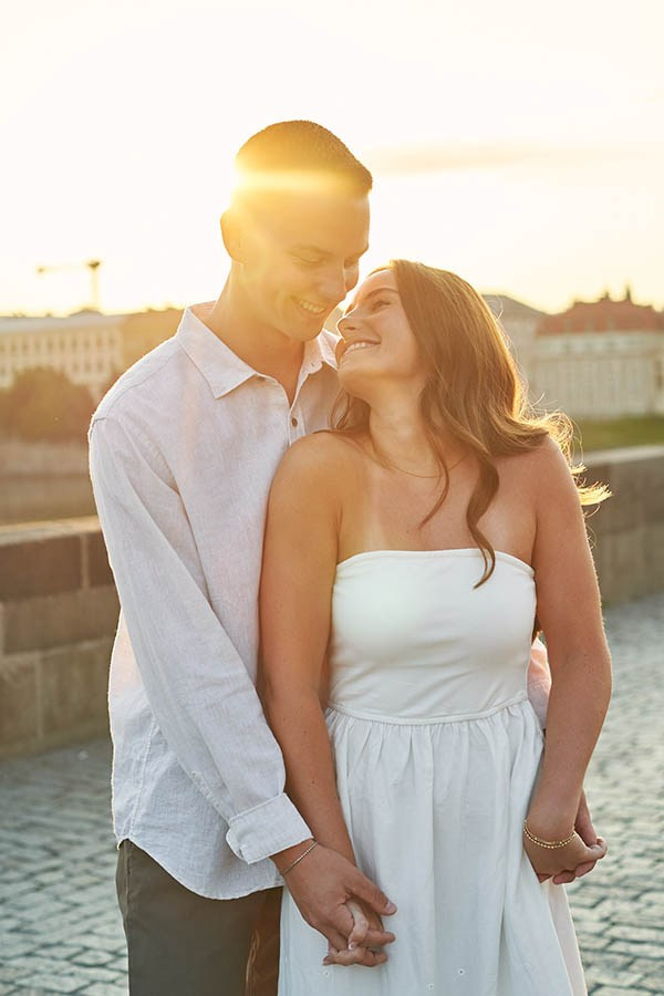 Madi & Aaron’s Prague Proposal | Charles Bridge & Riverside Story