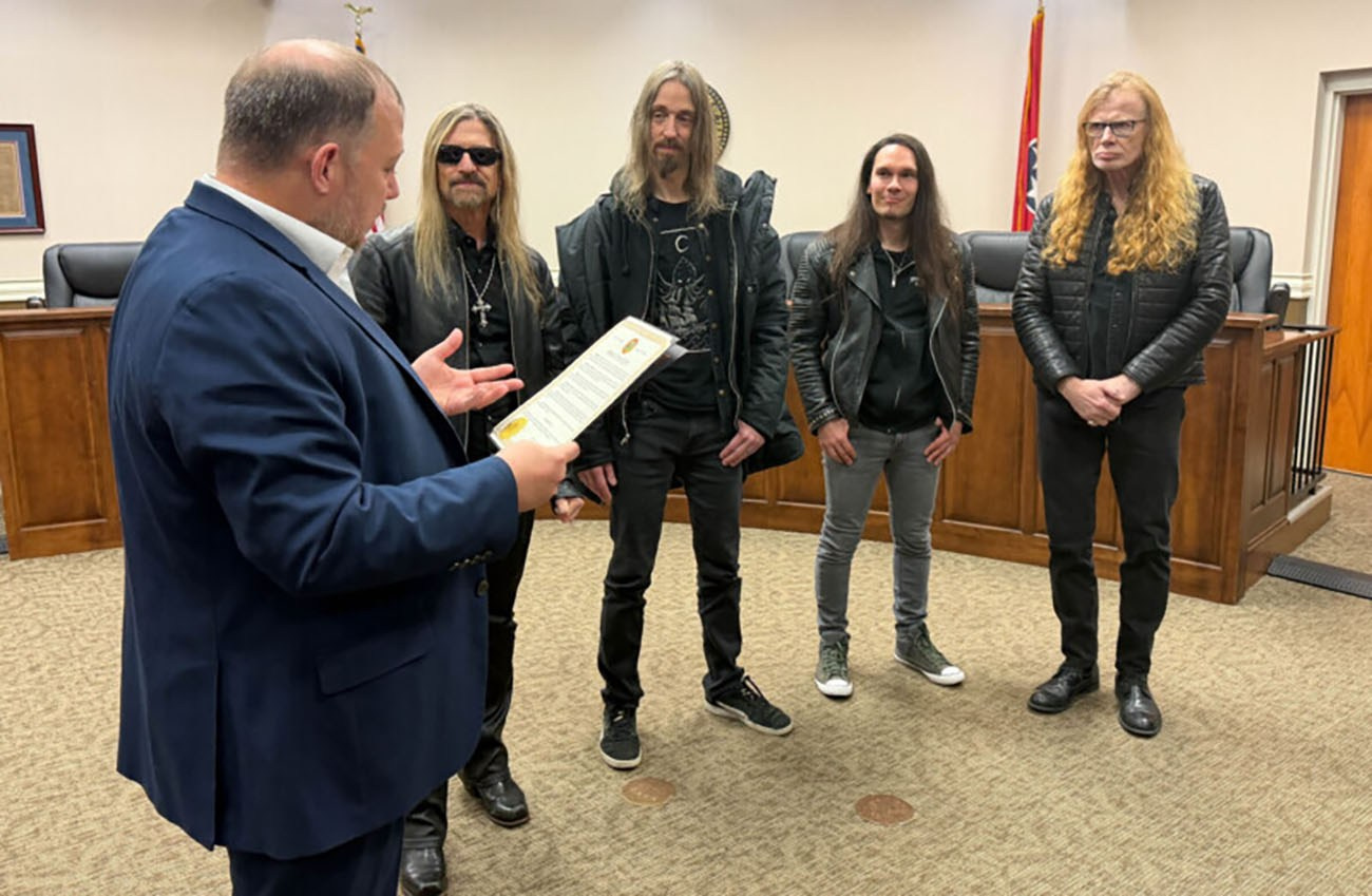 En Estados Unidos se proclama oficialmente el Megadeth Day: una ciudad de Tennessee rinde homenaje a la legendaria banda de metal | FOTKAI