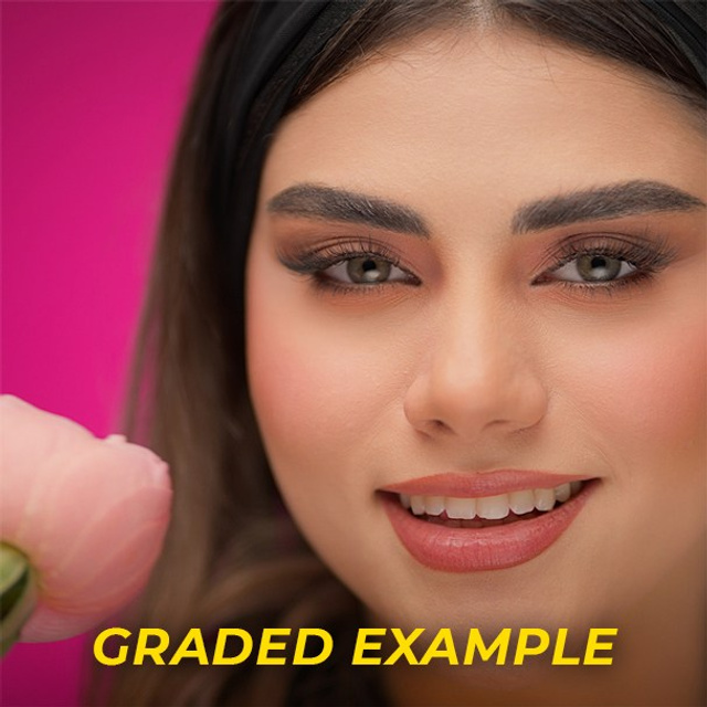 Beauty & Glamour Portrait with RGB Background