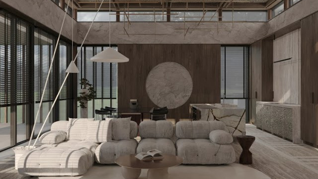 Wooden Oasis. Simple Archs — high quality visualizations for your interior projects