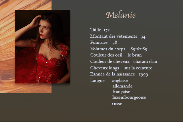 Modél Melanie