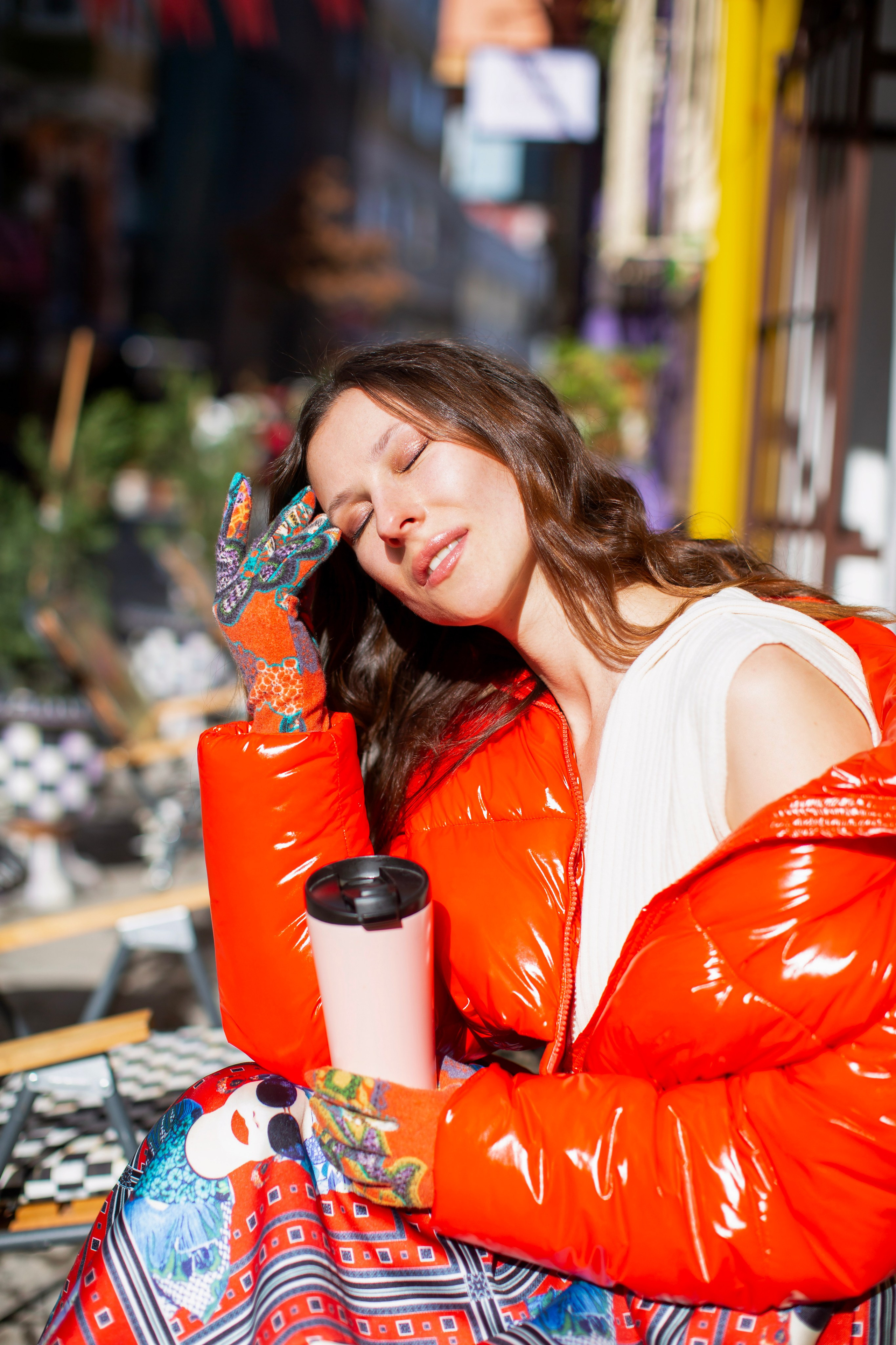 Портрет девушки в Стамбуле в районе Balat