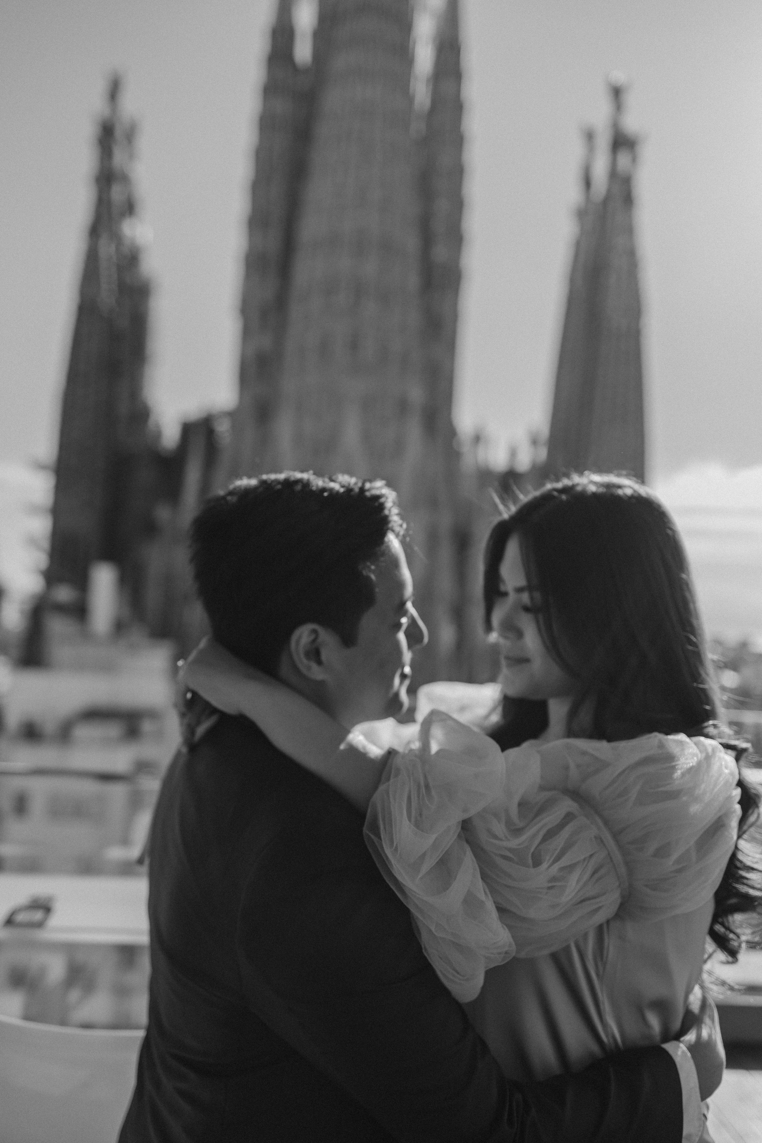 Sunset love story on Montjuic. Photographer Videographer Spain Barcelona Tarragona