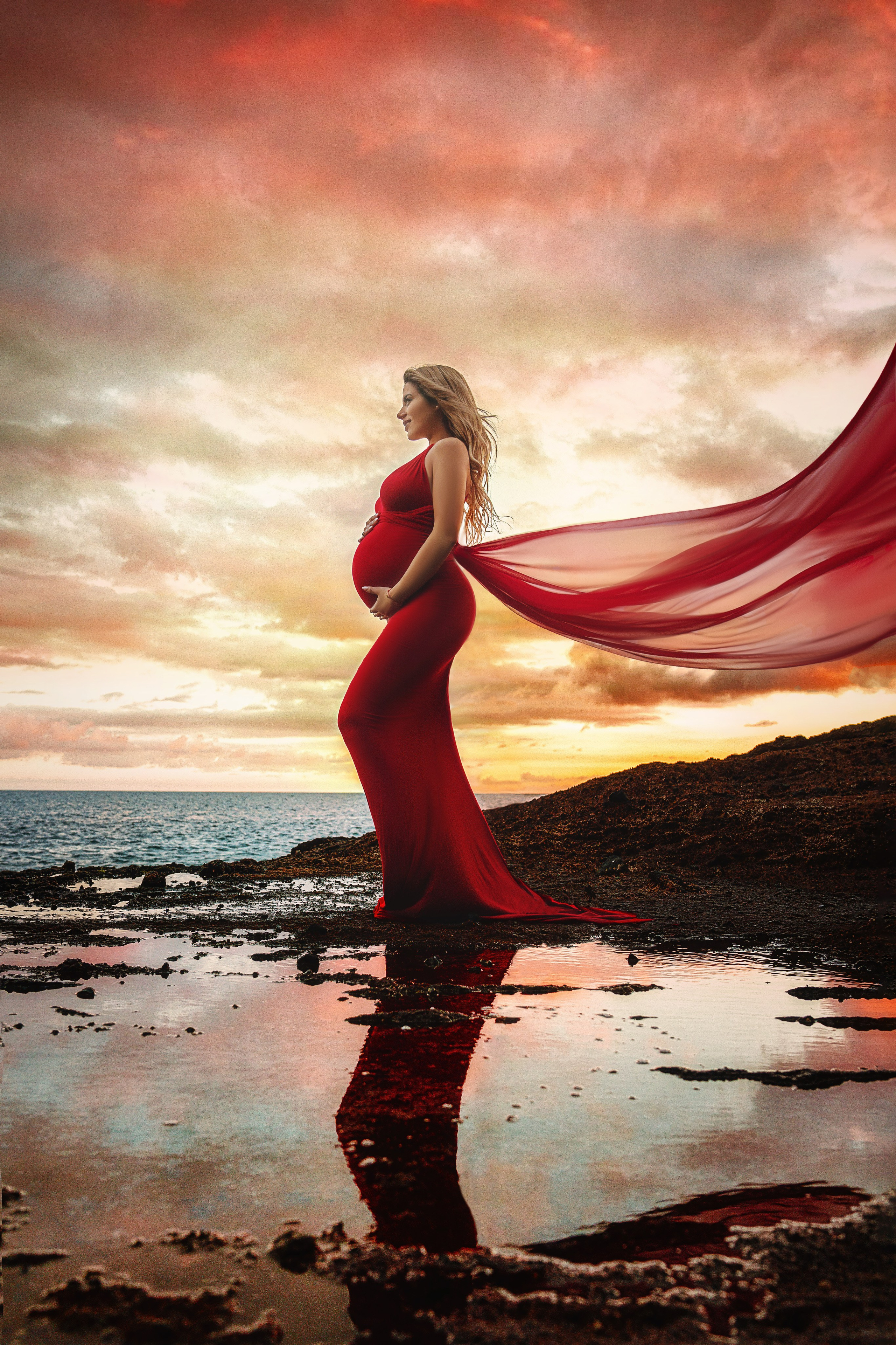 Sesión de embarazo en Tenerife – Fotos maternidad en la naturaleza. Tania Bonnet | Fotógrafa en Tenerife | Flying Dress & Family Photographer