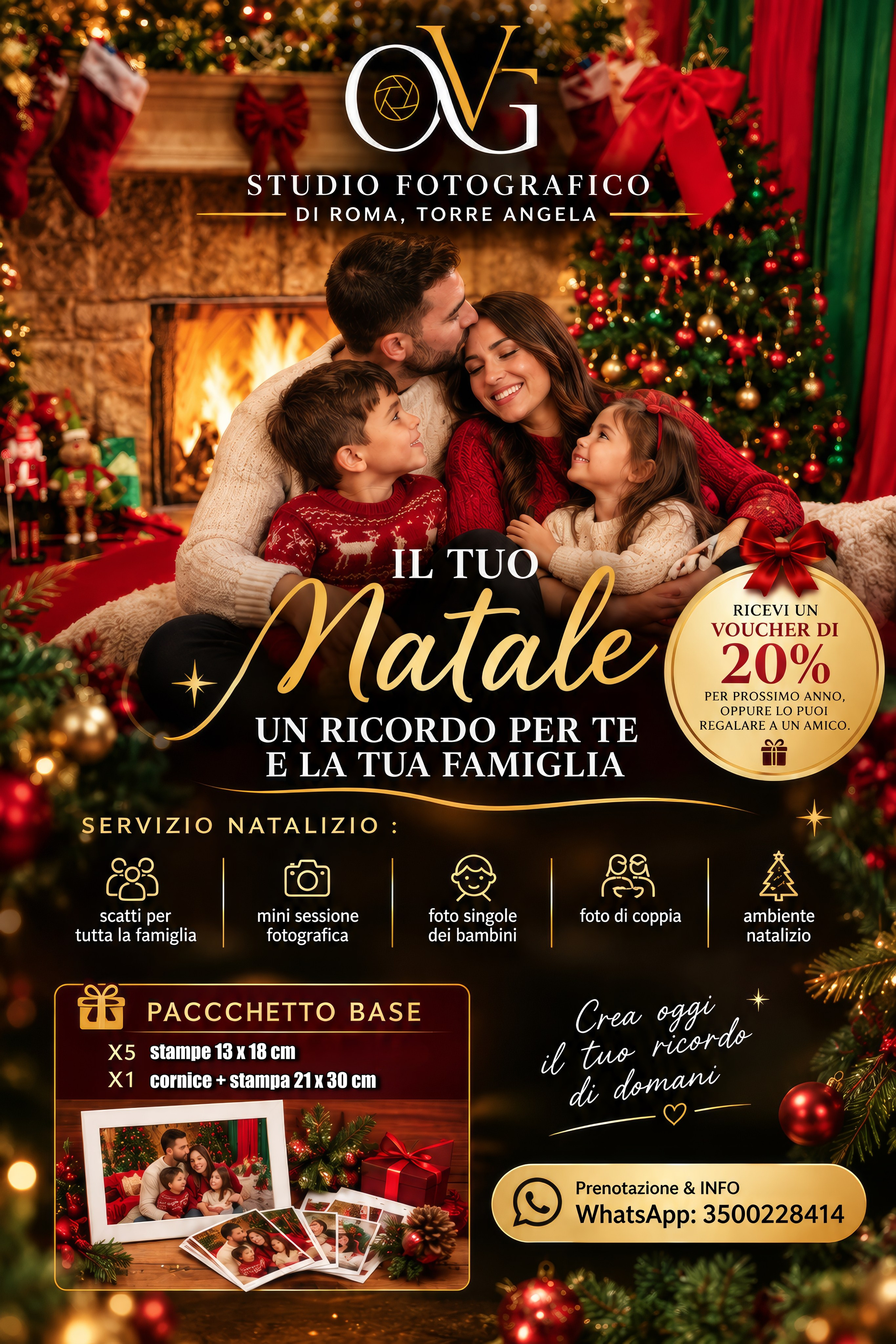 STUDIO FOTOGRAFICO DI ROMA SERVIZIO NATALIZIO A ROMA