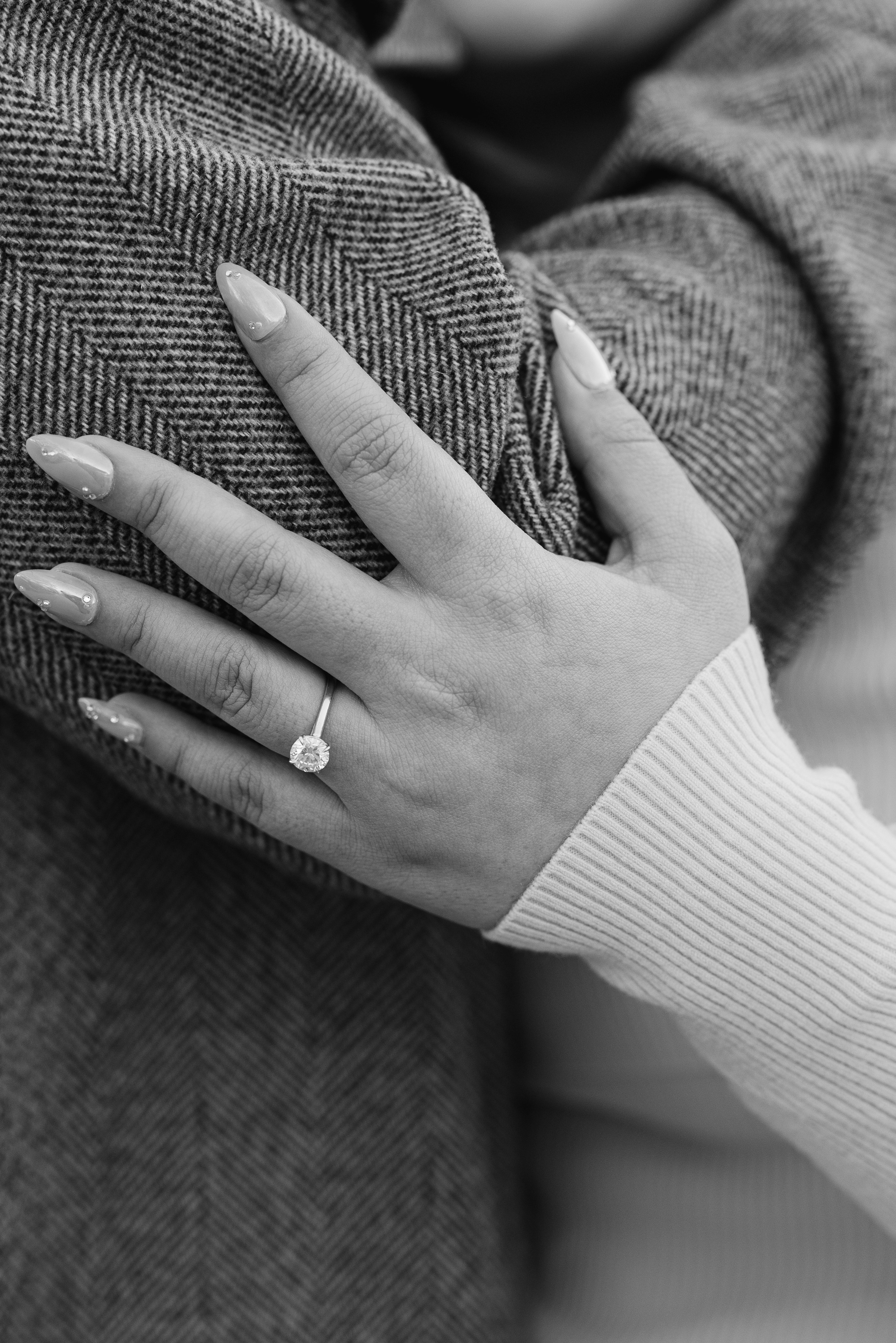 Cherry Blossom Engagement Session at Trinity Bellwoods. Anna Leb Photo