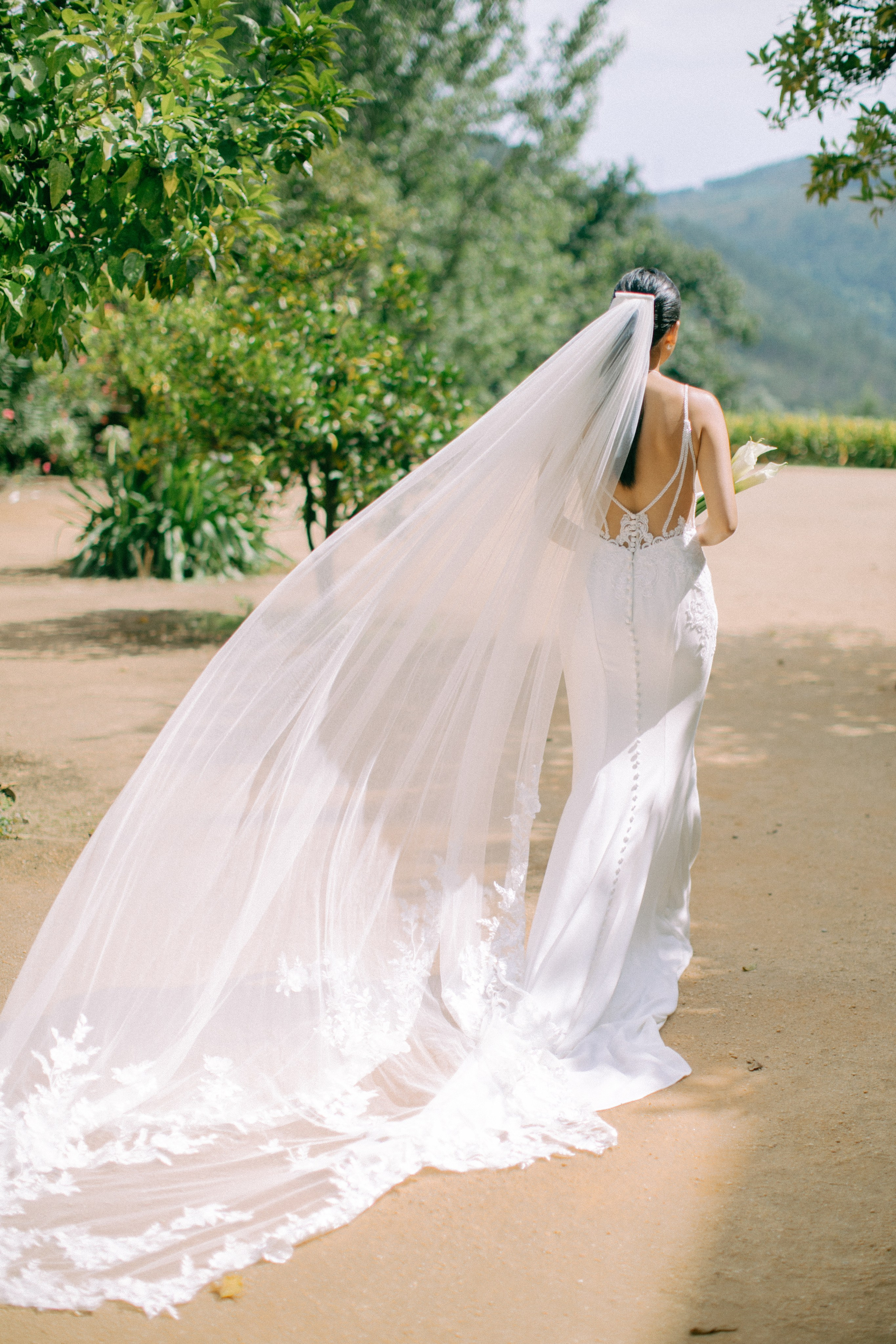 Wedding videographer in Portugal documenting intimate destination wedding ceremony