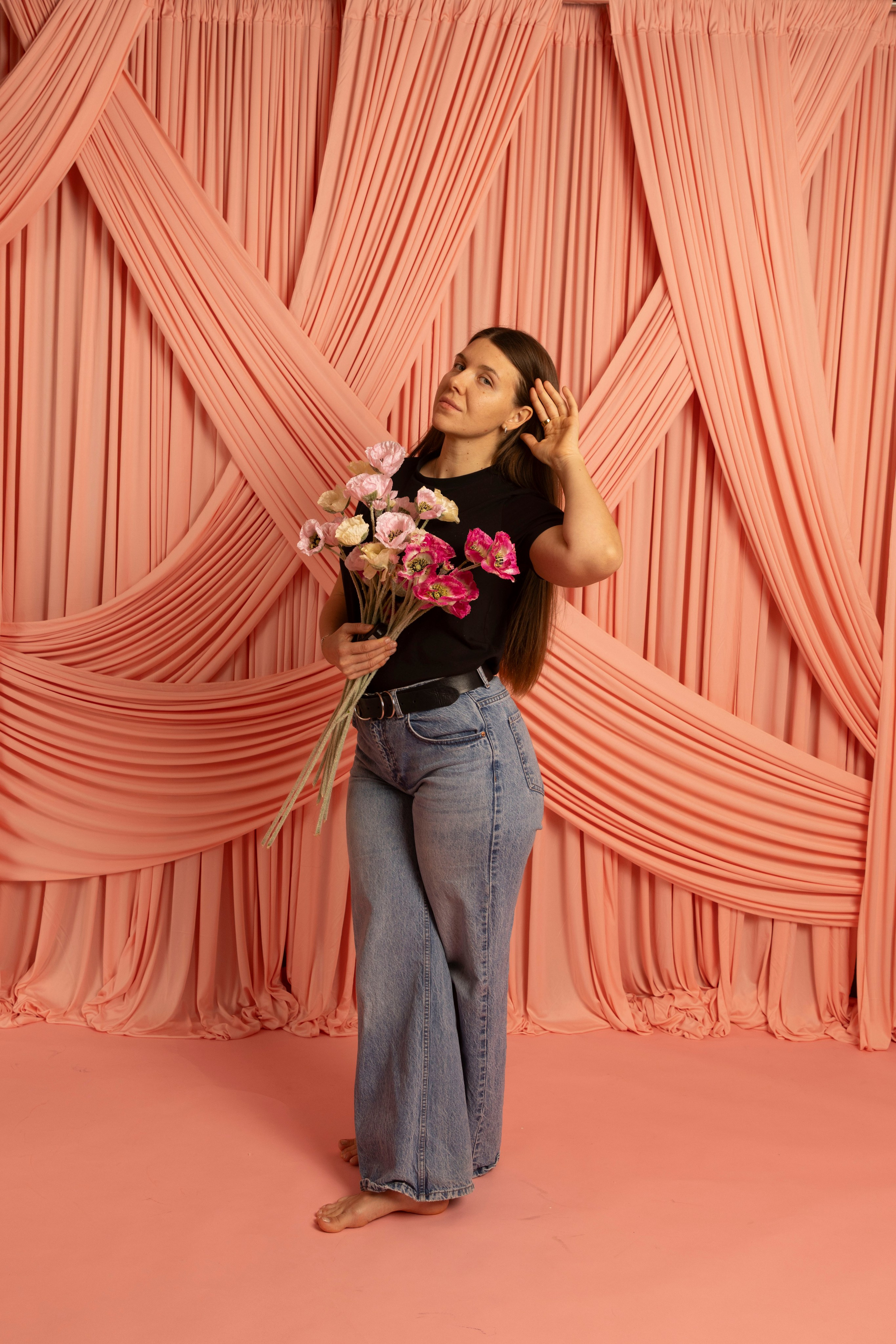 Draped Pink. SHOOT IT YOURSELF — SELF PORTRAIT STUDIO IN CHICAGO