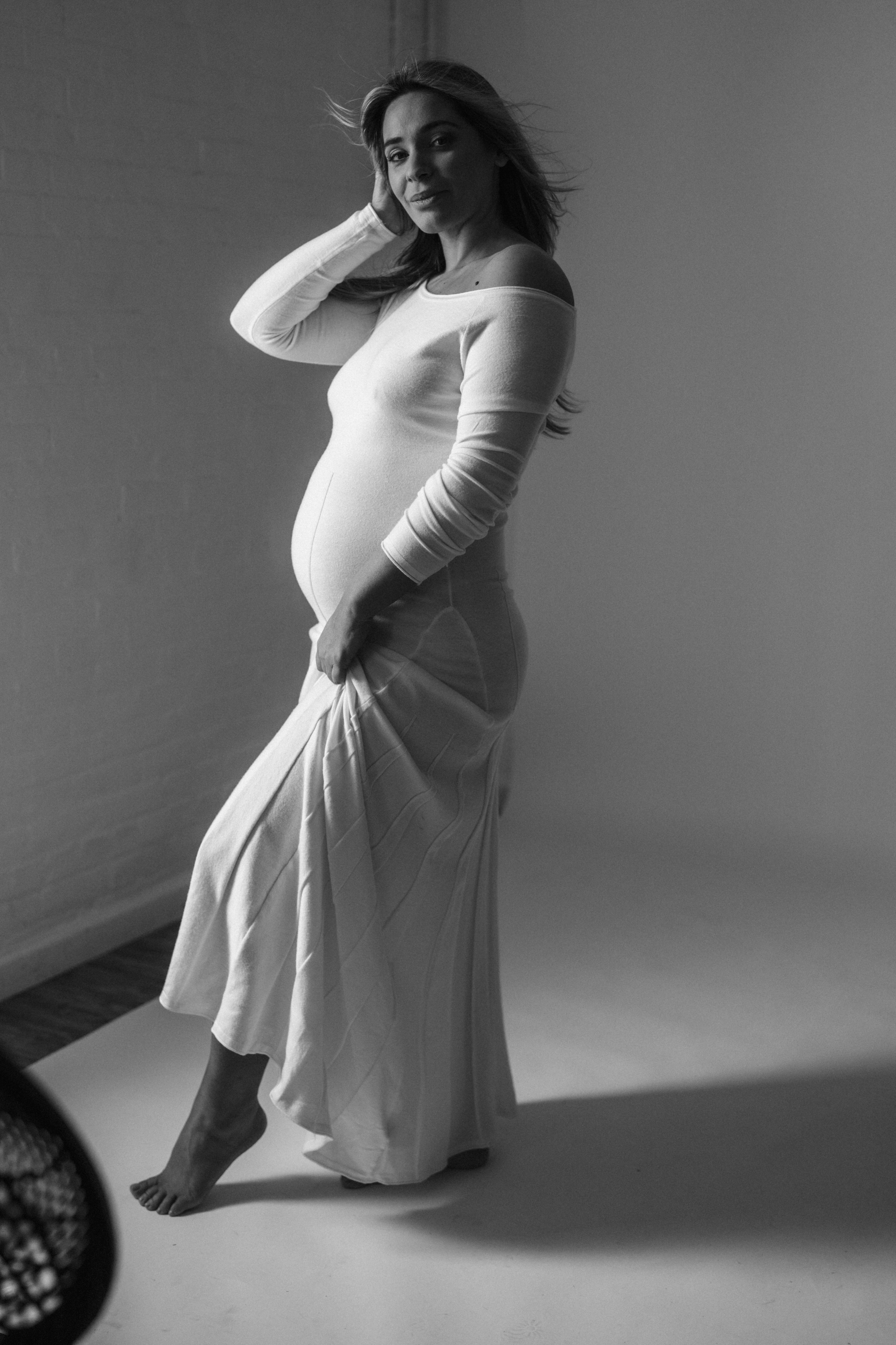 Studio Wardrobe. Modern maternity photographer in Long Island New York