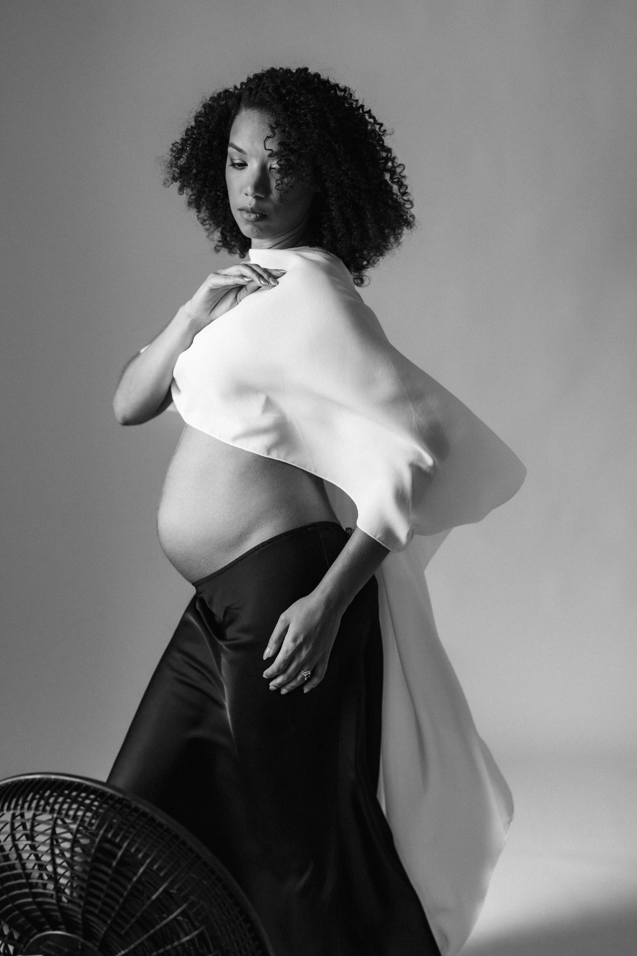 Studio Wardrobe. Modern maternity photographer in Long Island New York