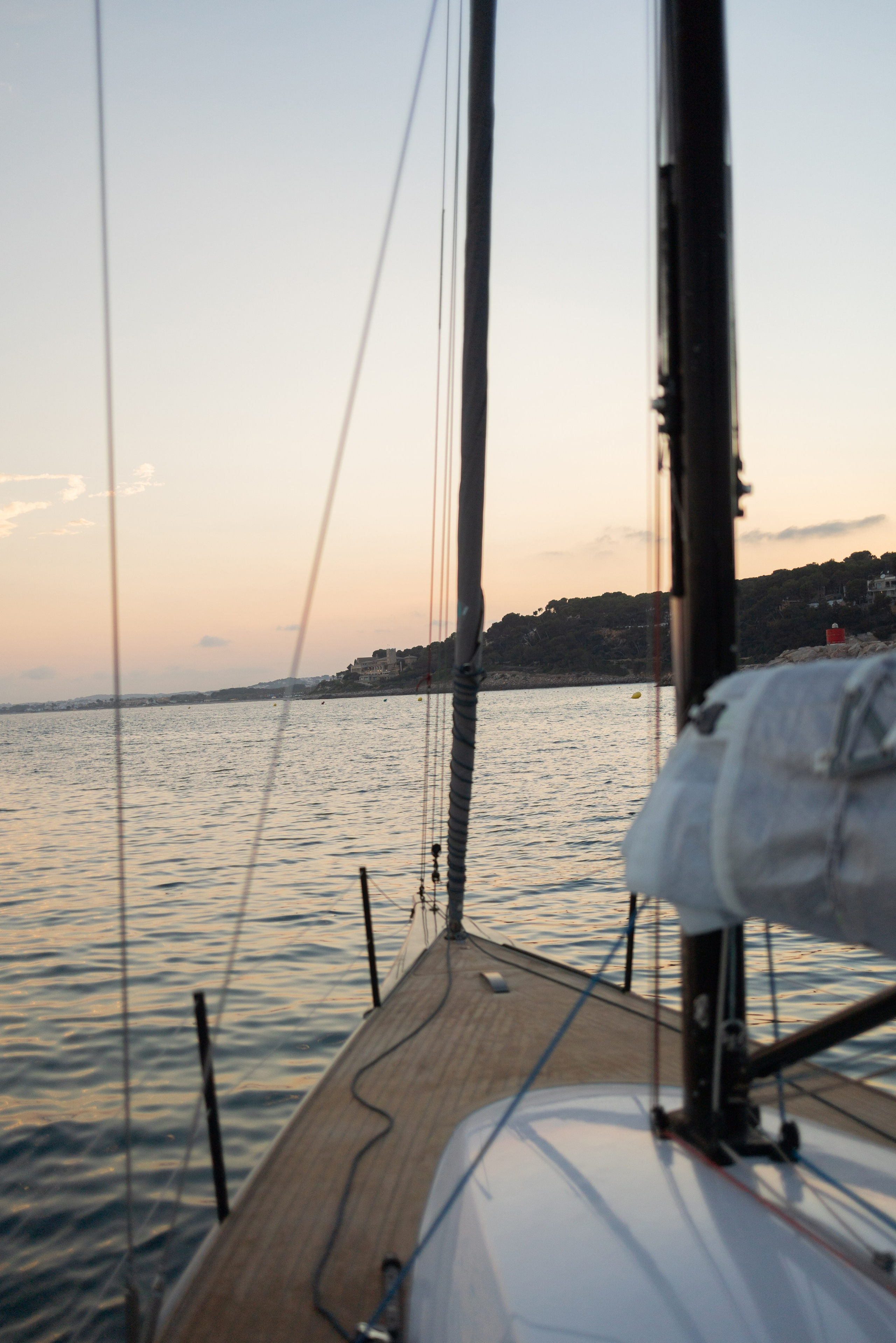 A Romantic Boat Date Near Barcelona on a Summer Evening. Photographer Videographer Spain Barcelona Tarragona