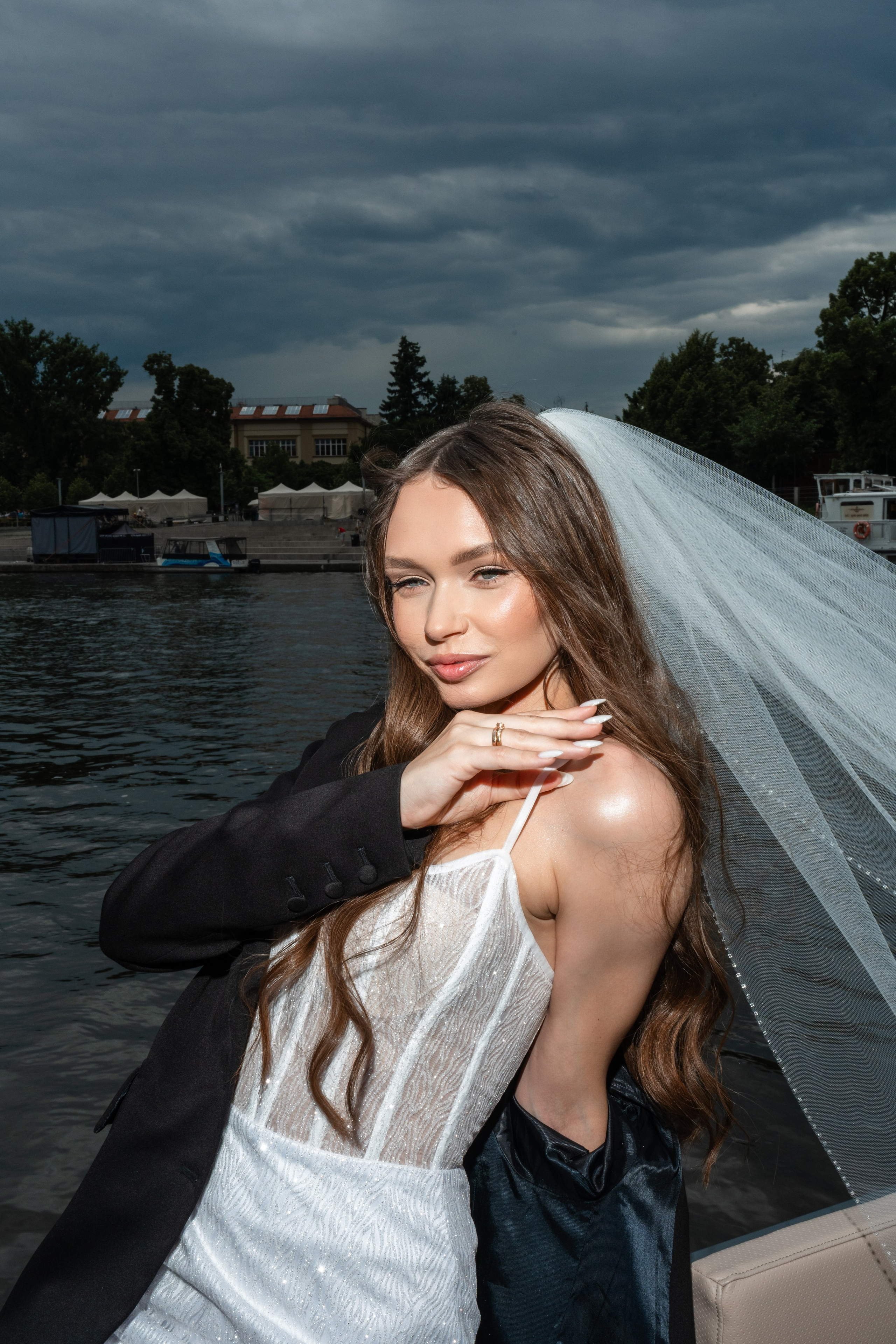 Poland boat wedding photoshoot