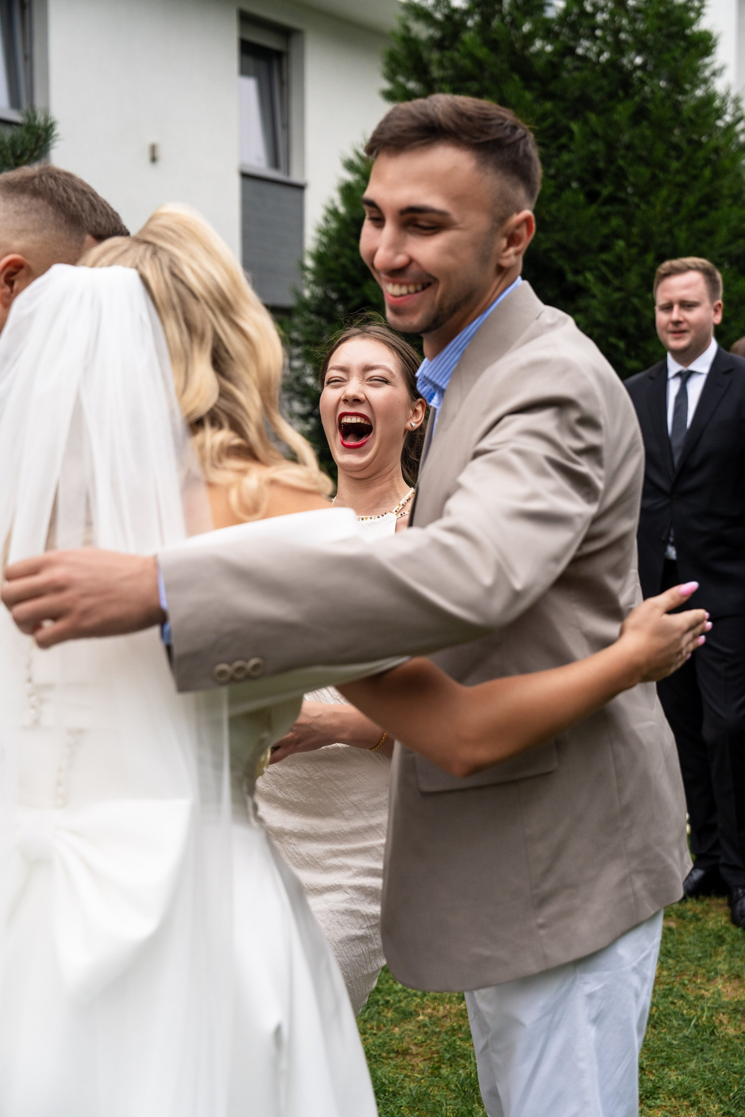 guests emotions wedding poland