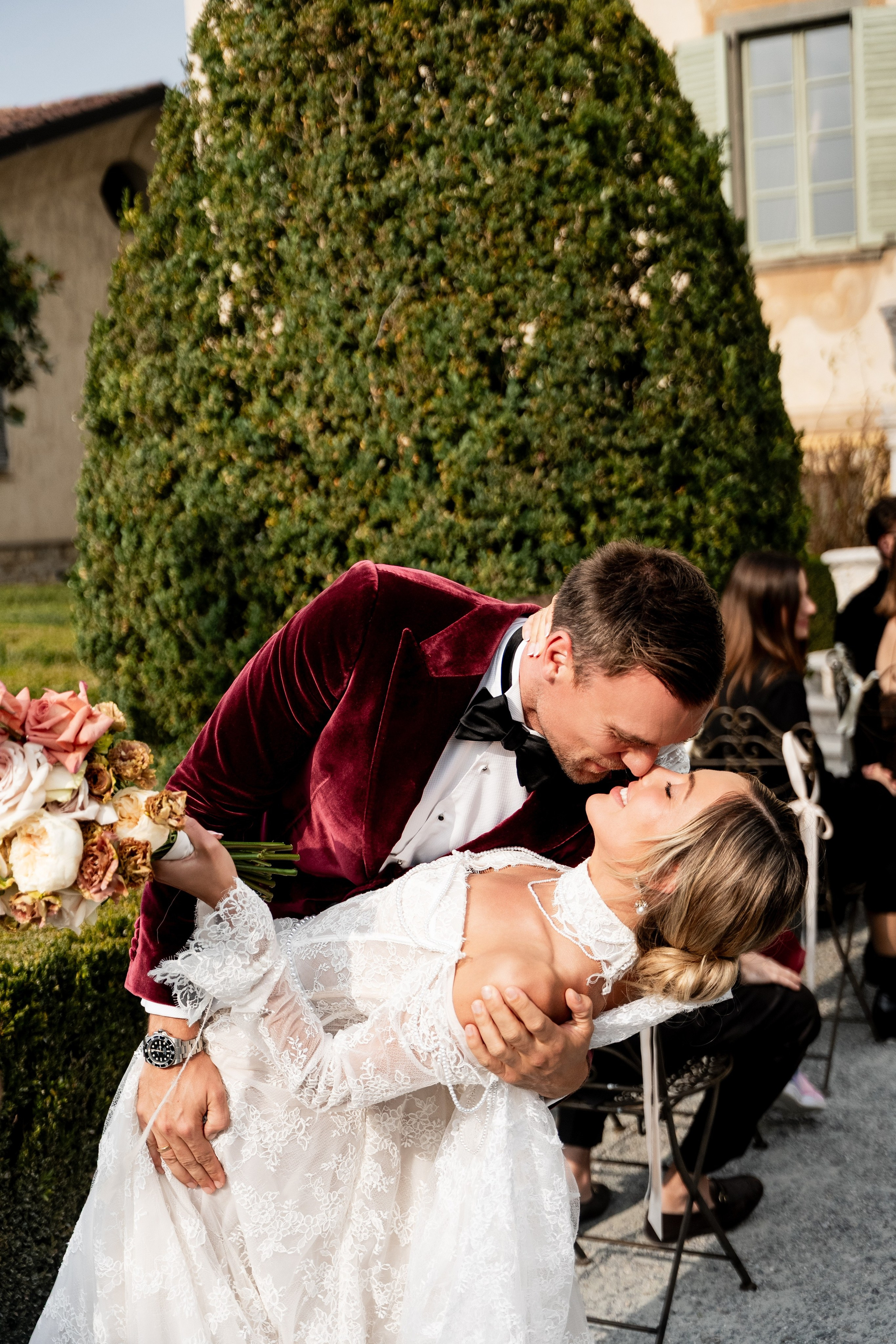 wedding deep kiss Poland