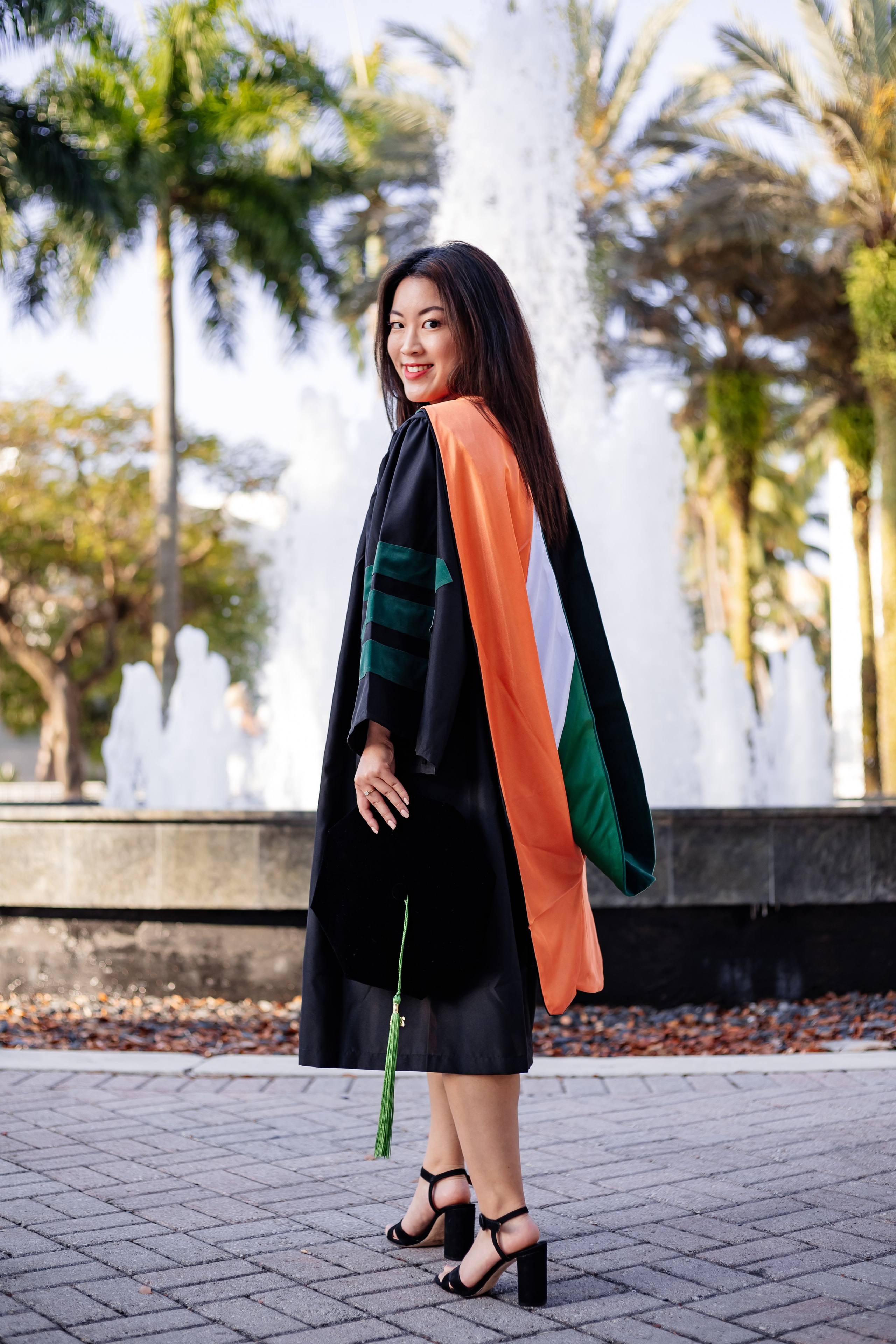 10 Spots For Graduation Photos At University of Miami. Portrait and graduation photographer Marina Simanava