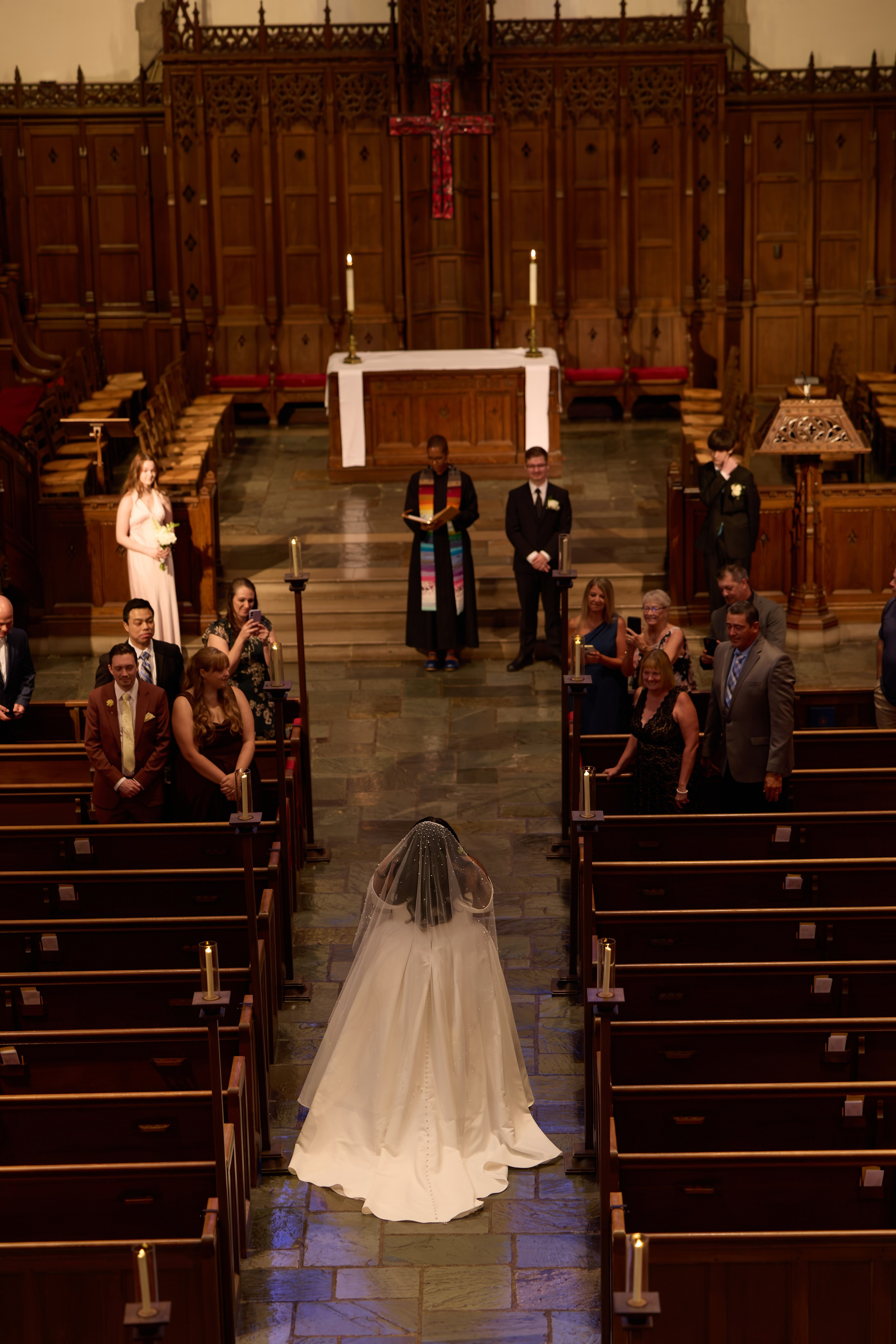 An Intimate Wedding at First Congregational Church in Columbus, Ohio. Kovyphoto