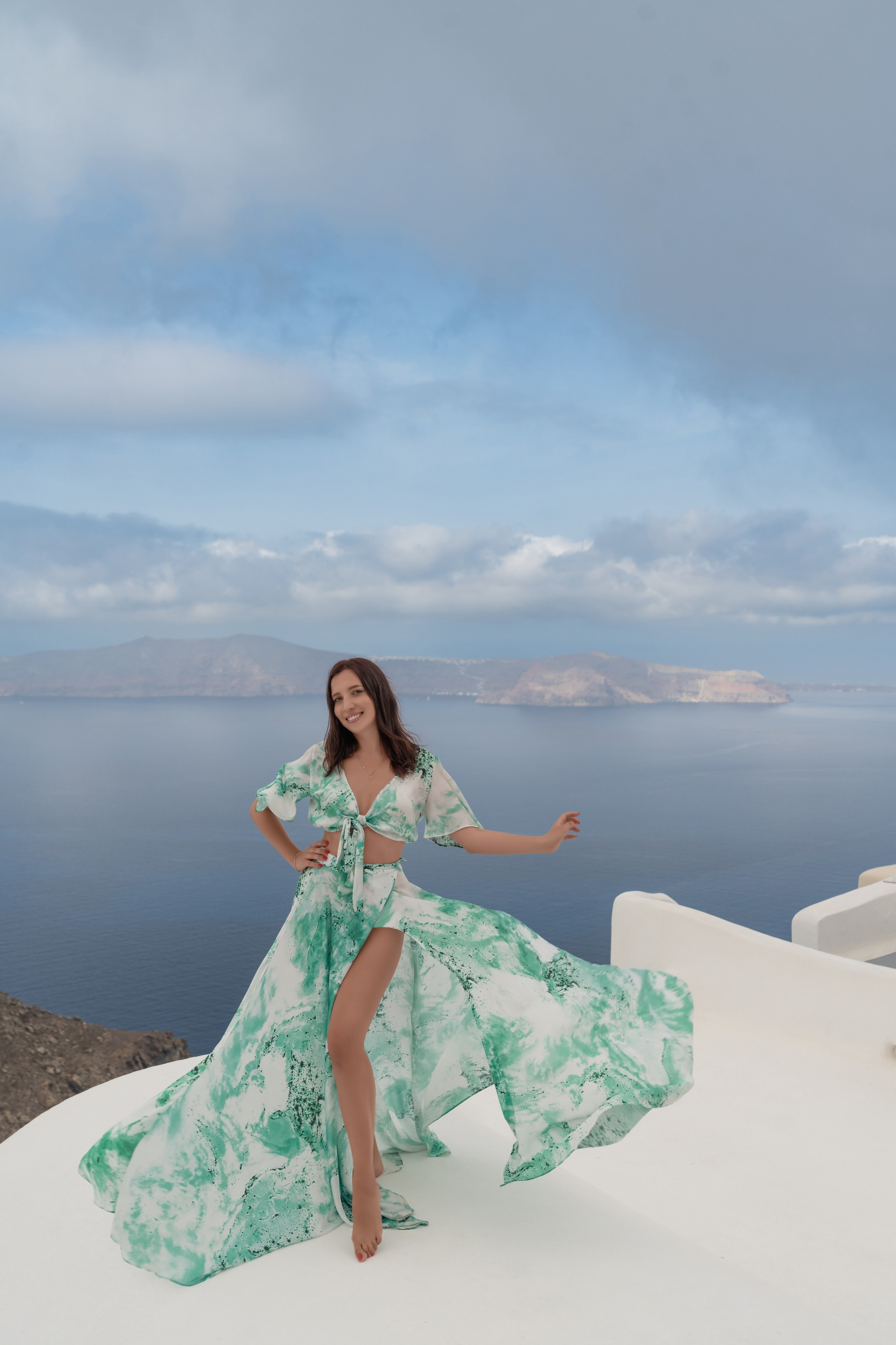"Capture your special moments in the stunning backdrop of Santorini with Sokolove. Whether it’s an intimate proposal or a beautiful portrait session, our expert photography services ensure your memories are timeless and unforgettable."