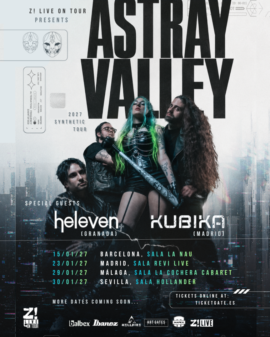 Astray Valley emprenderá una gira por cuatro ciudades de España en enero de 2027 con Heleven | FOTKAI