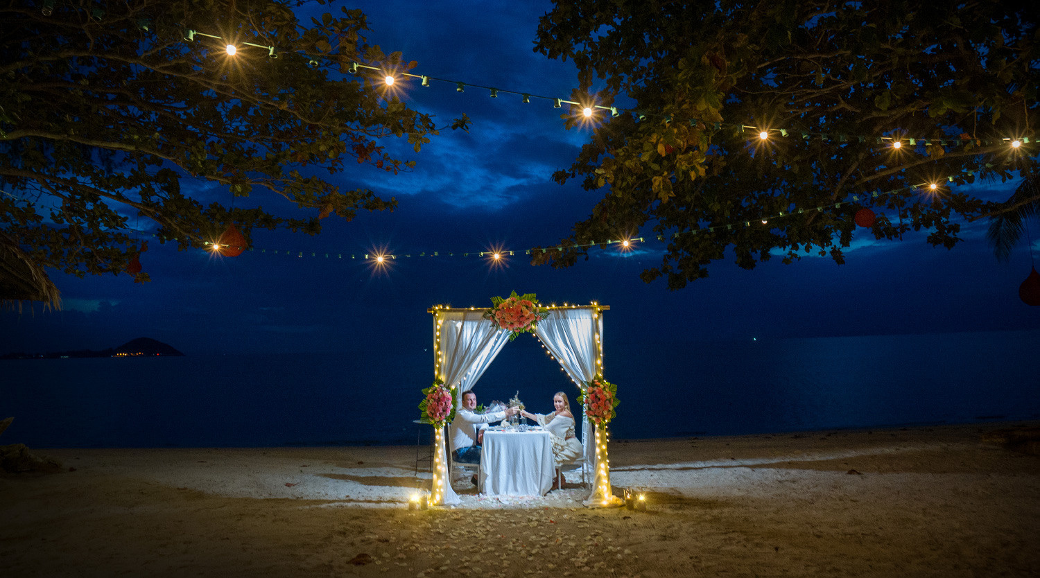 Add Dinner on the beach. Wedding on Koh Samui, Thailand