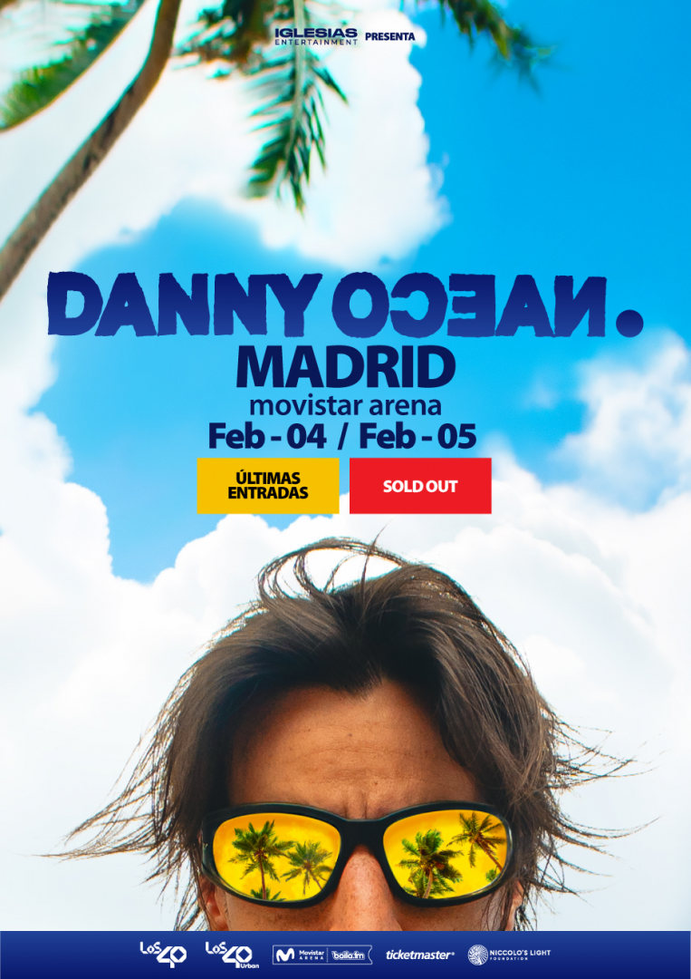 Danny Ocean en España 2026: conciertos en Movistar Arena Madrid, fechas, entradas y tour | FOTKAI