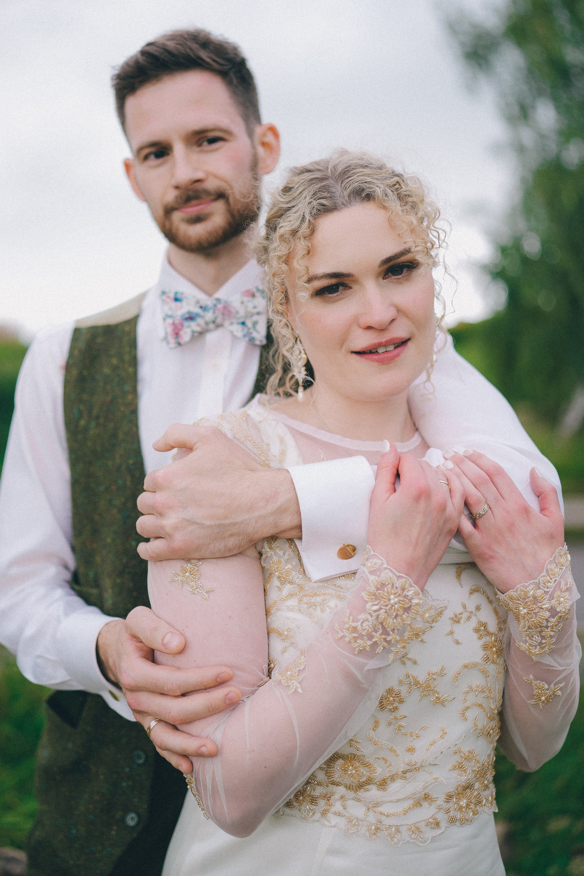 Romantic couple portrait photography session captured by wedding and portrait photographer in Solihull