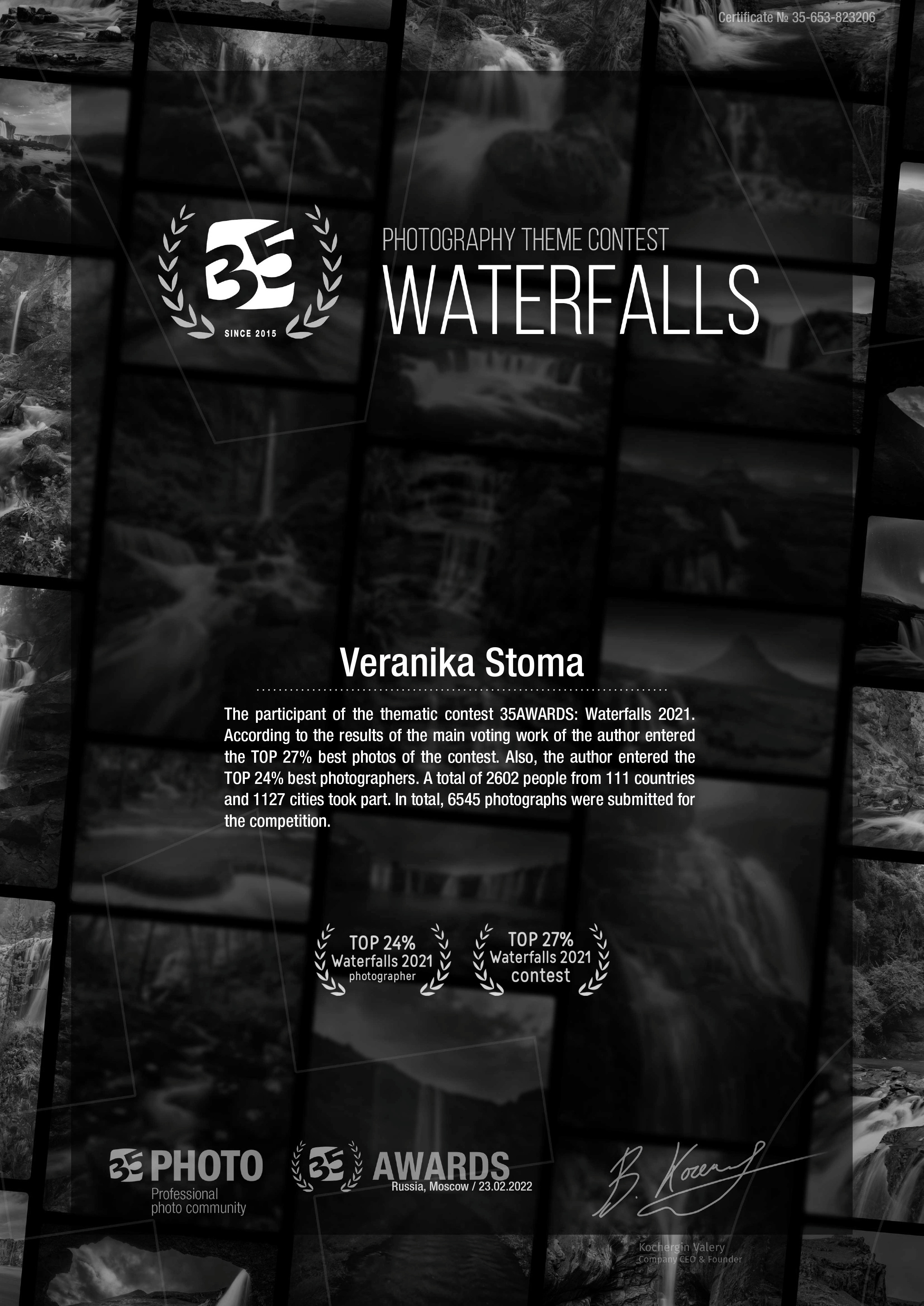 #35AWARDS. Fotograf w Krakowie/Europie Weronika Stoma