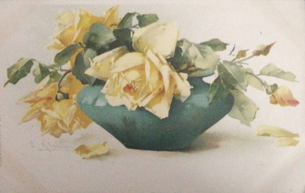 Vintage-Postkarten – Stillleben von Catharina Klein. Fotografin, Sammlerin von Vintage-Postkarten und Schöpferin von Geschichten an der Schnittstelle zwischen Vergangenheit und Persönlichem. Ir