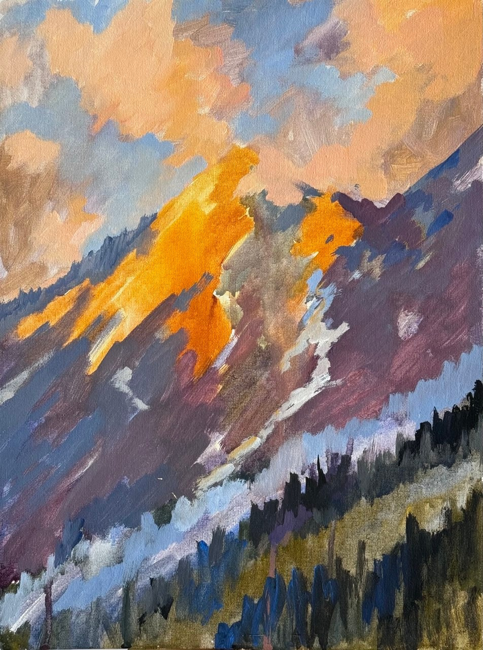 «Сердце гор» (2025). Художник живописец Савелова Ольга