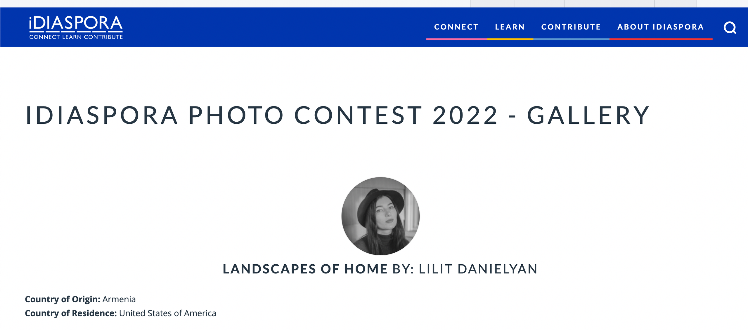 Tearsheets and news. Lilit Danielyan — Photographer, Filmmaker, and Educator in Lisbon, Portugal