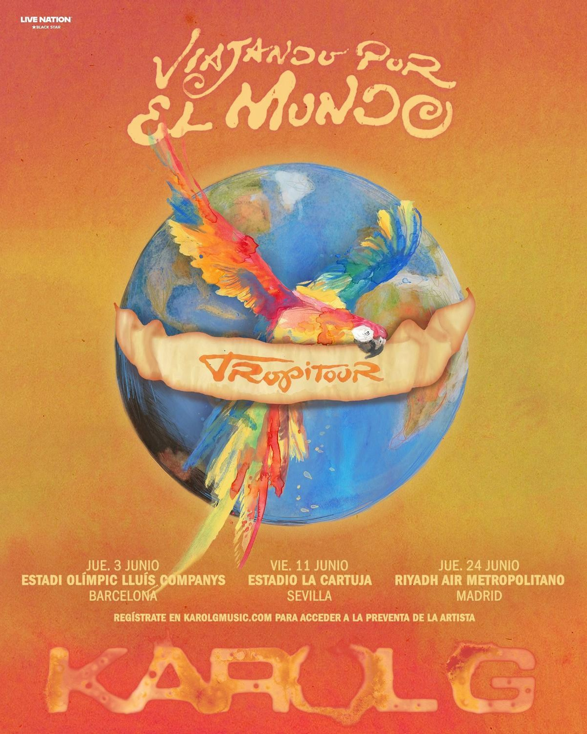 Karol G announces Tropitour with three stadium dates in Spain | FOTKAI