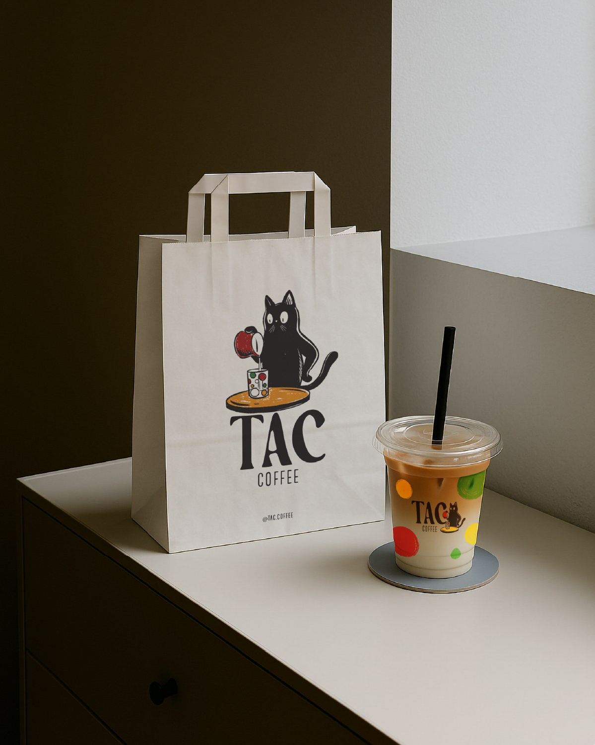 TAC coffee. Helen Reveur | Illustrator & Brand Designer | Ready-Made & Custom Illustrations