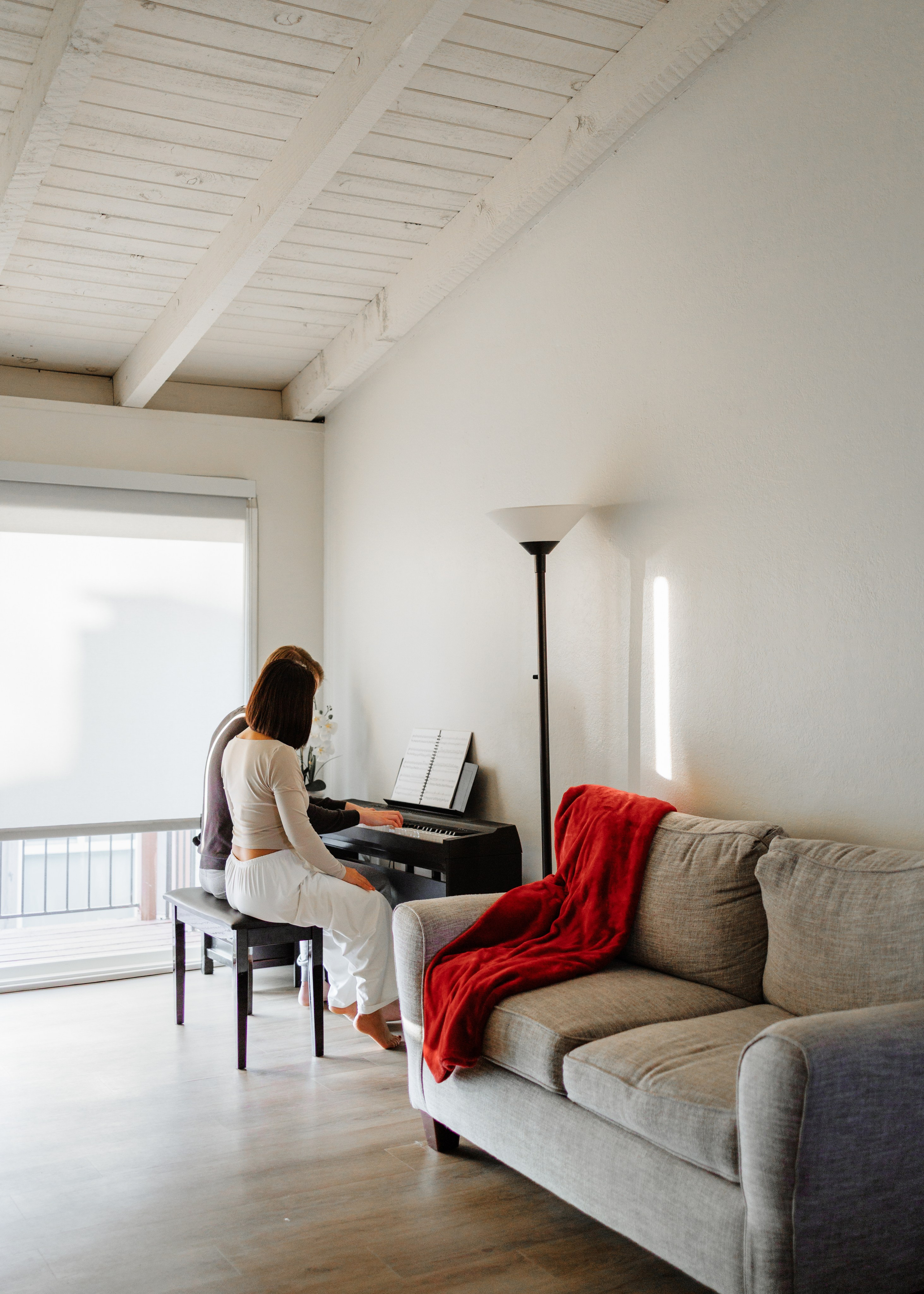 Documentary style in-home couples photography capturing everyday life
