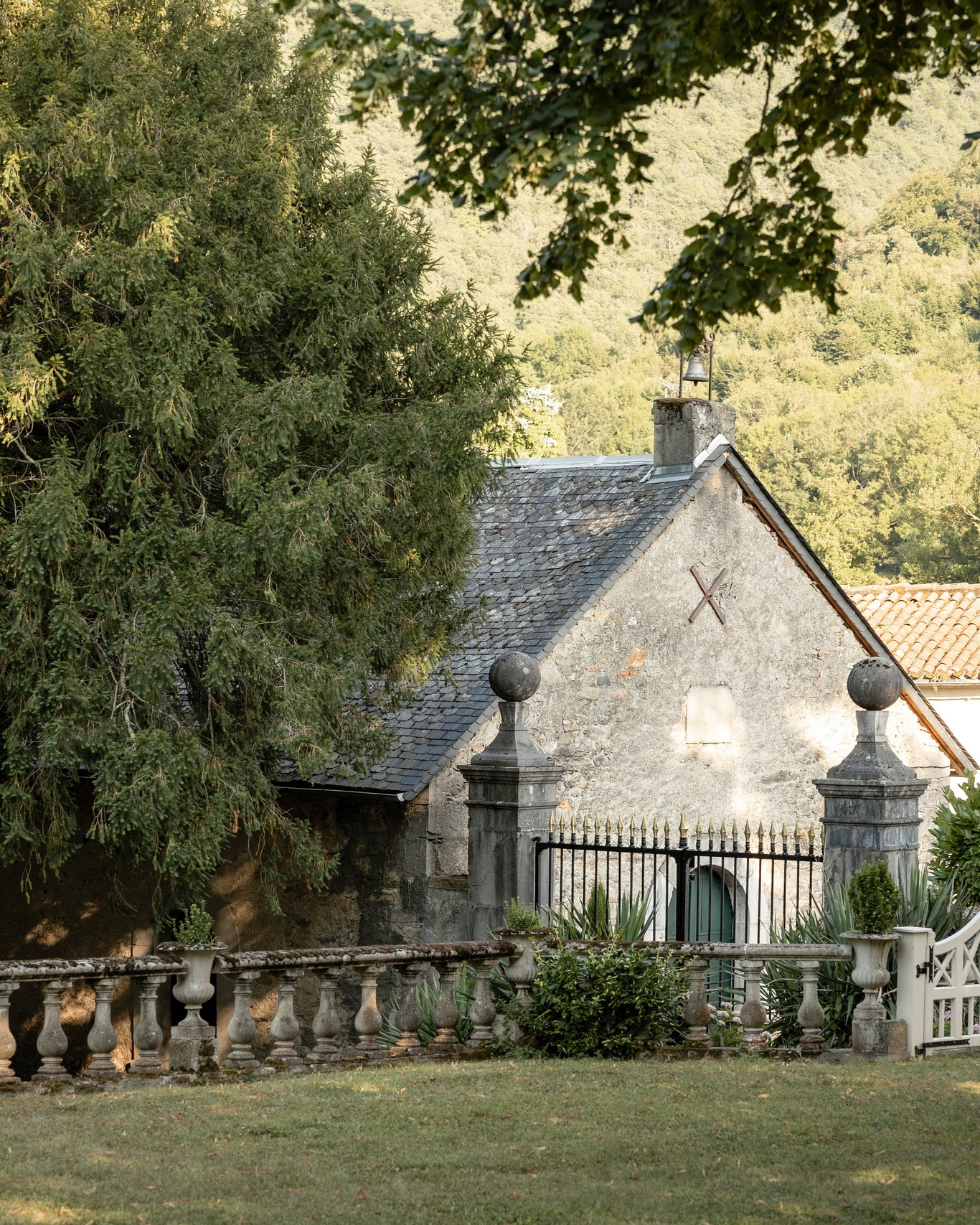 Private church at Château Bagen for intimate elopement ceremony