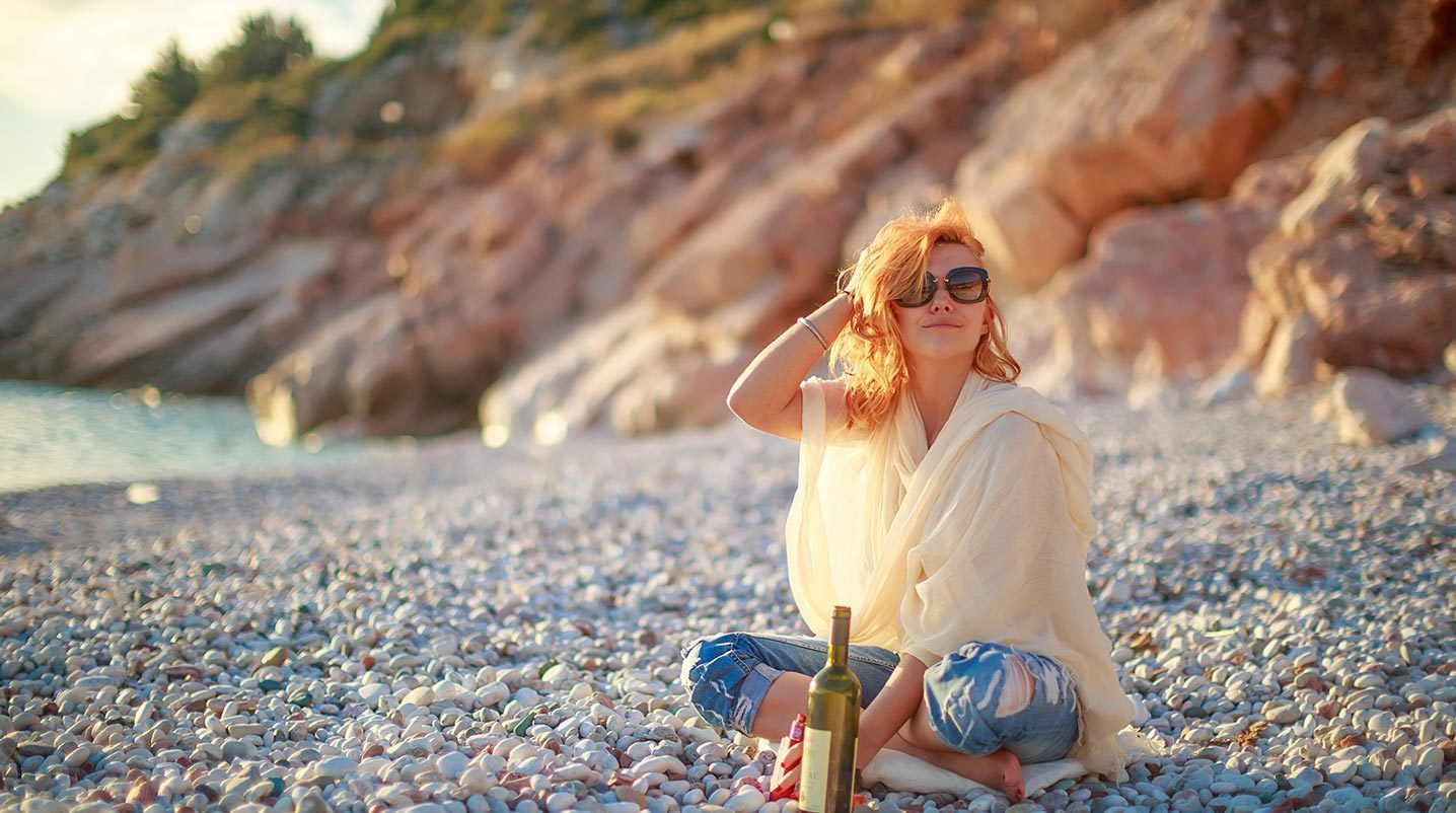 Photosession on beach Kamenovo in Montenegro