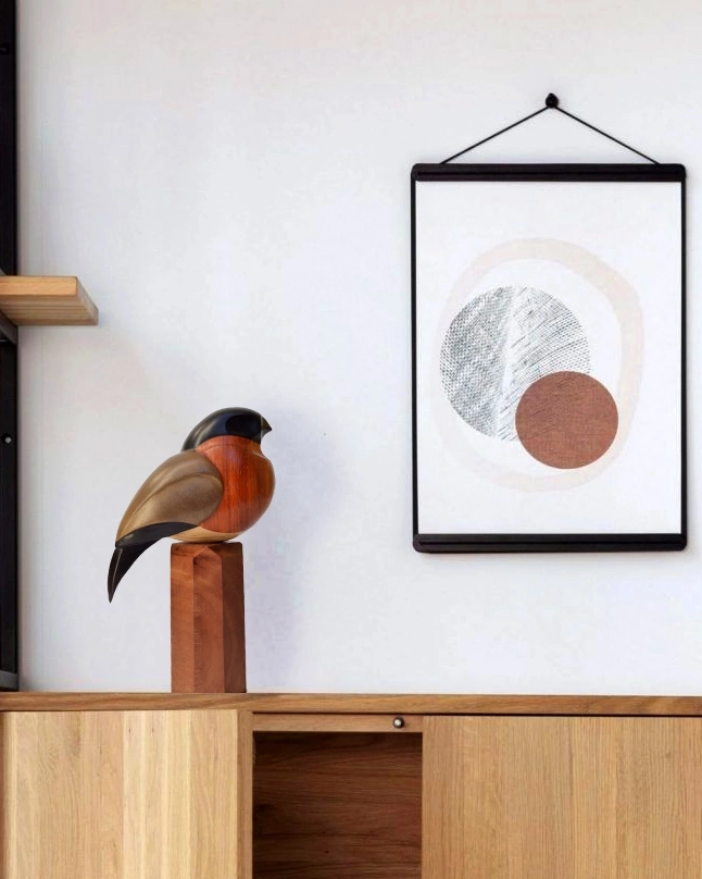 Снегирь. Резьба по дереву. Уникальные декоративные скульптуры для интерьера