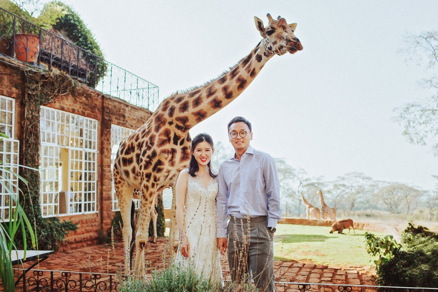 Chinese couple's romantic safari wedding photoshoot in Kenya