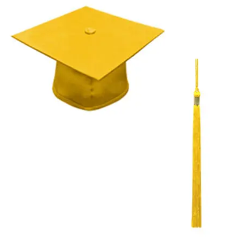 Детска жълта шапка за завършване на детска градина. 🎓 Togiishapki.bg — Тоги и академични шапки за дипломиране на студенти, ученици и деца