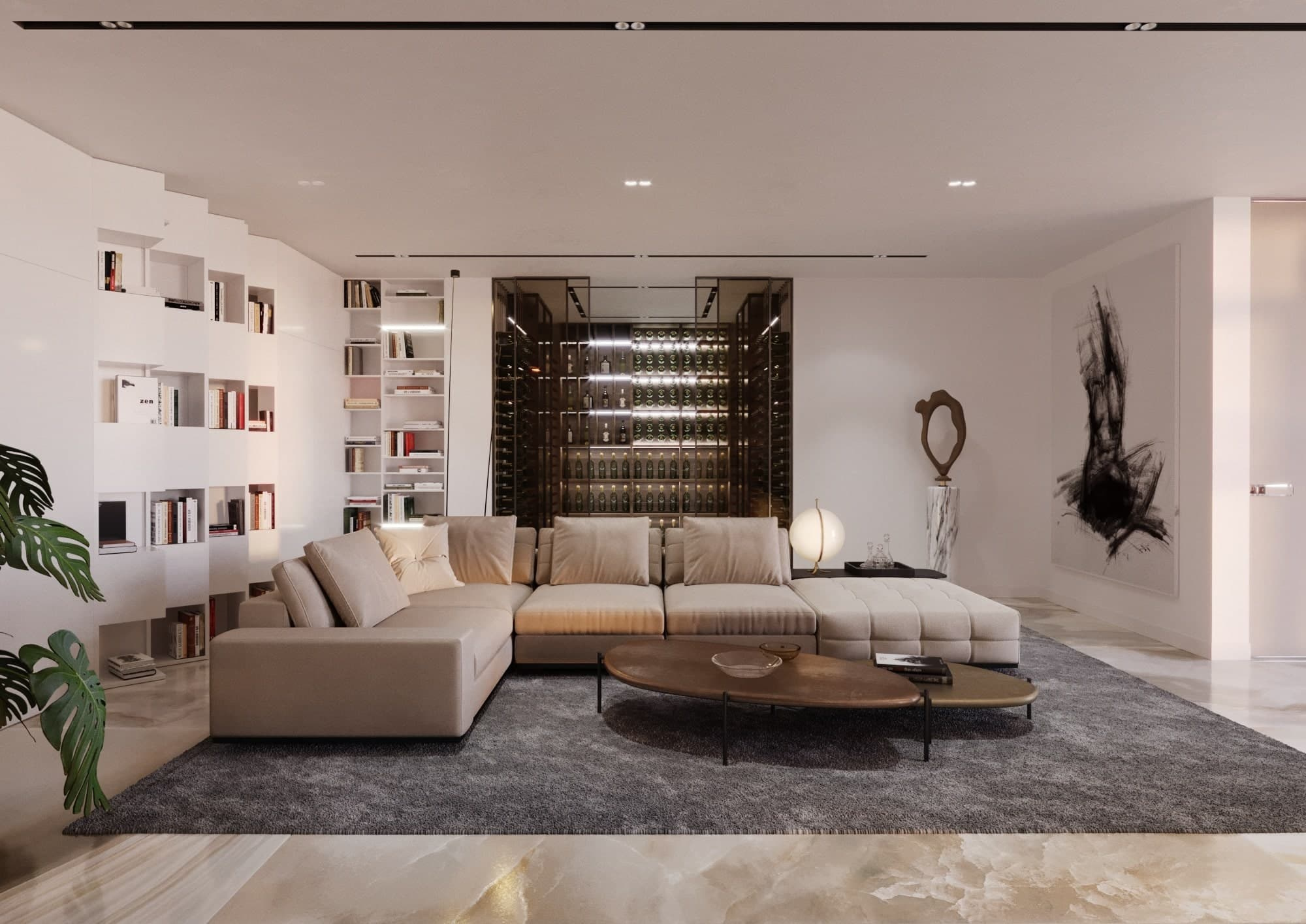 CONTEMPORARY PENTHOUSE. Interior Design & 3D Rendering | Alena Bulataya Design Buro